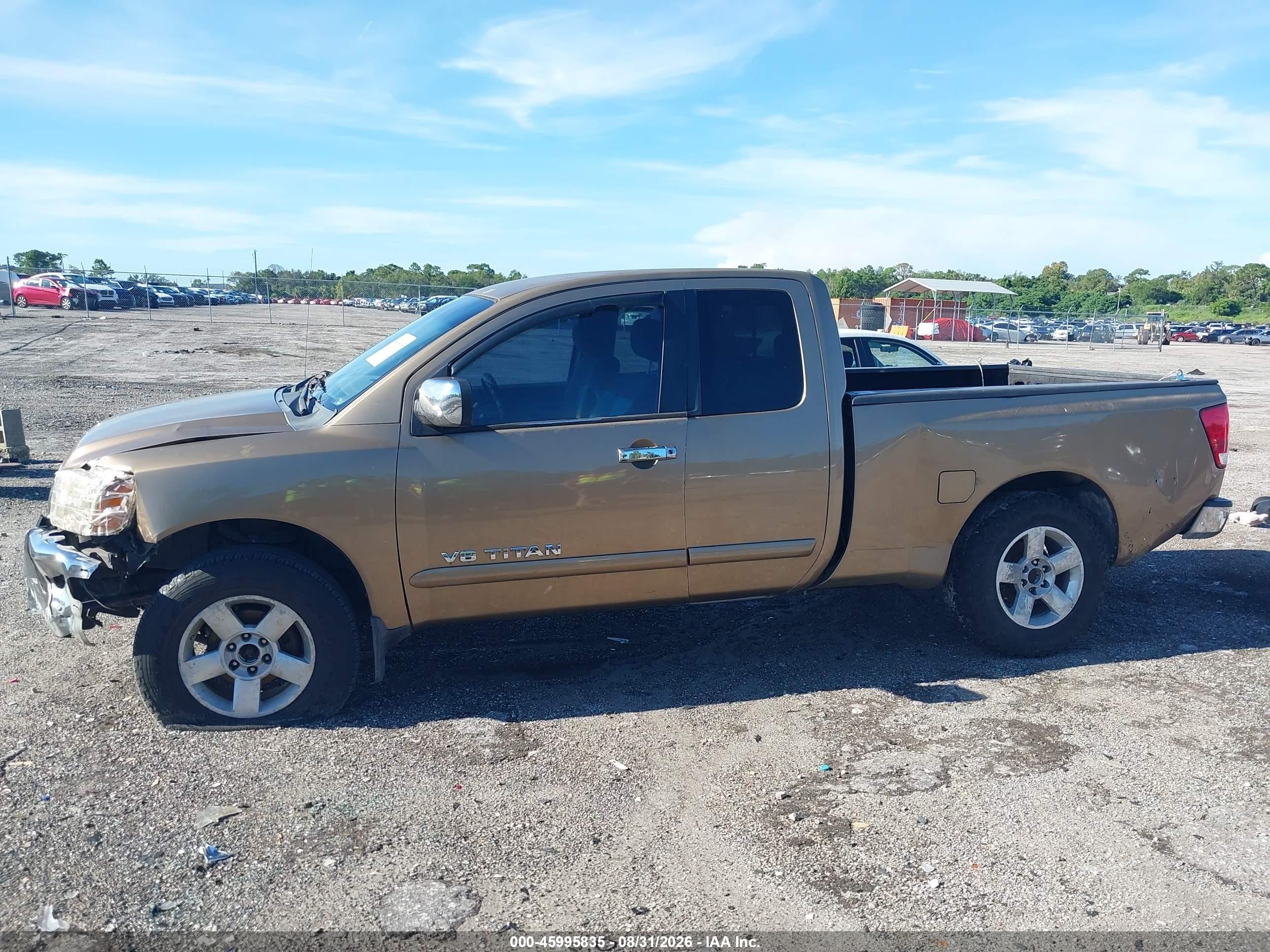 2005 Nissan Titan Se Beige vin: 1N6AA06B35N540721
