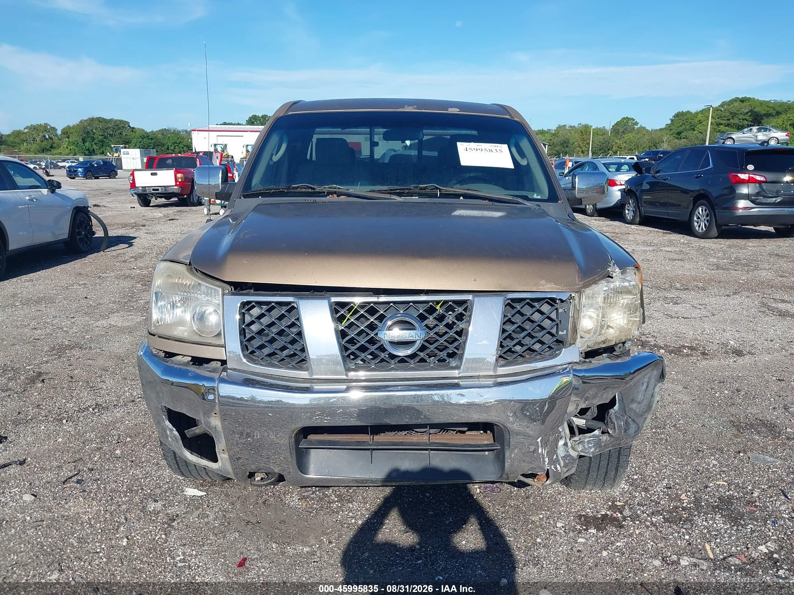 2005 Nissan Titan Se Beige vin: 1N6AA06B35N540721