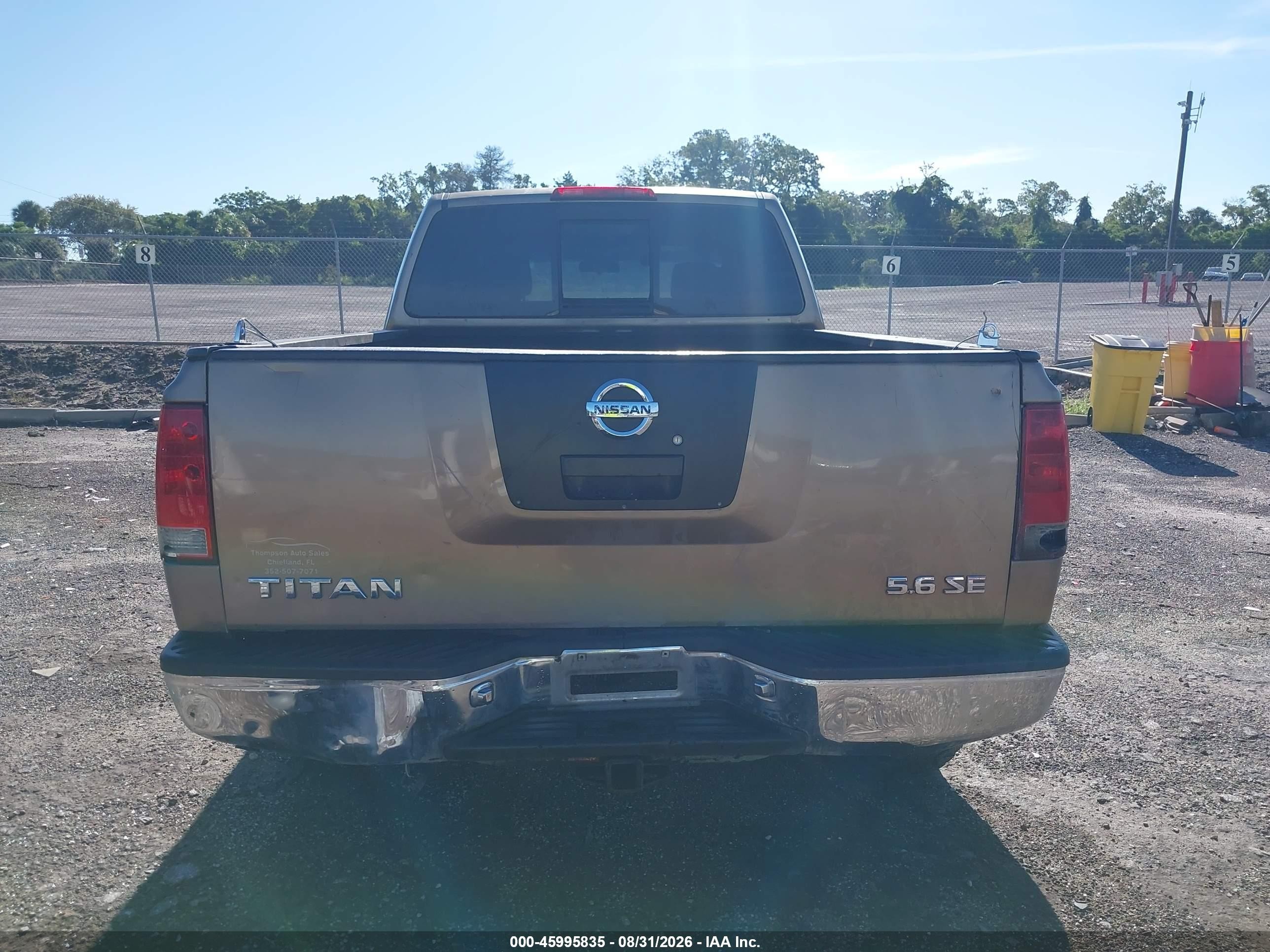 2005 Nissan Titan Se Beige vin: 1N6AA06B35N540721
