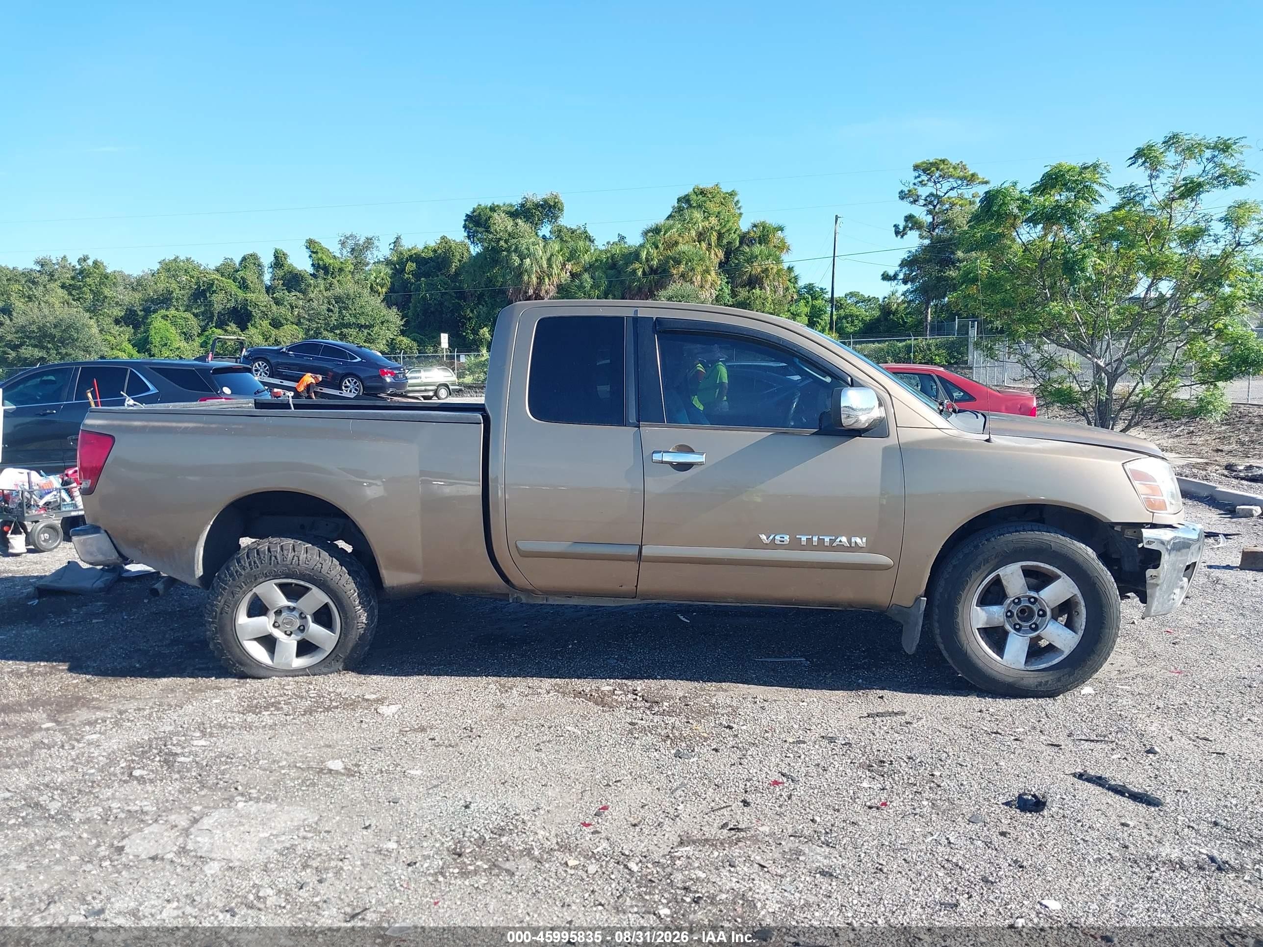 2005 Nissan Titan Se Beige vin: 1N6AA06B35N540721