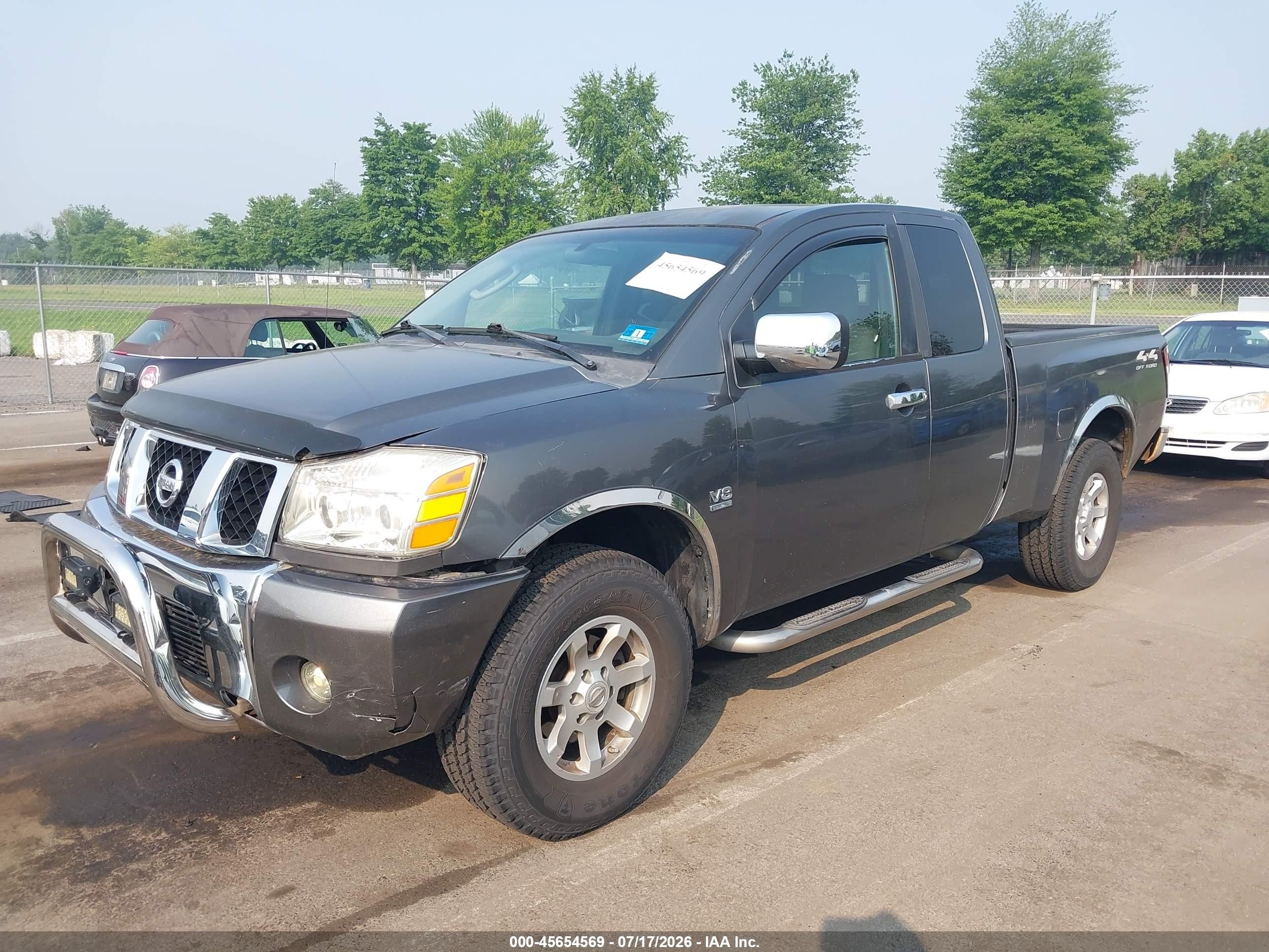 2004 Nissan Titan Xe Gray vin: 1N6AA06B44N551192