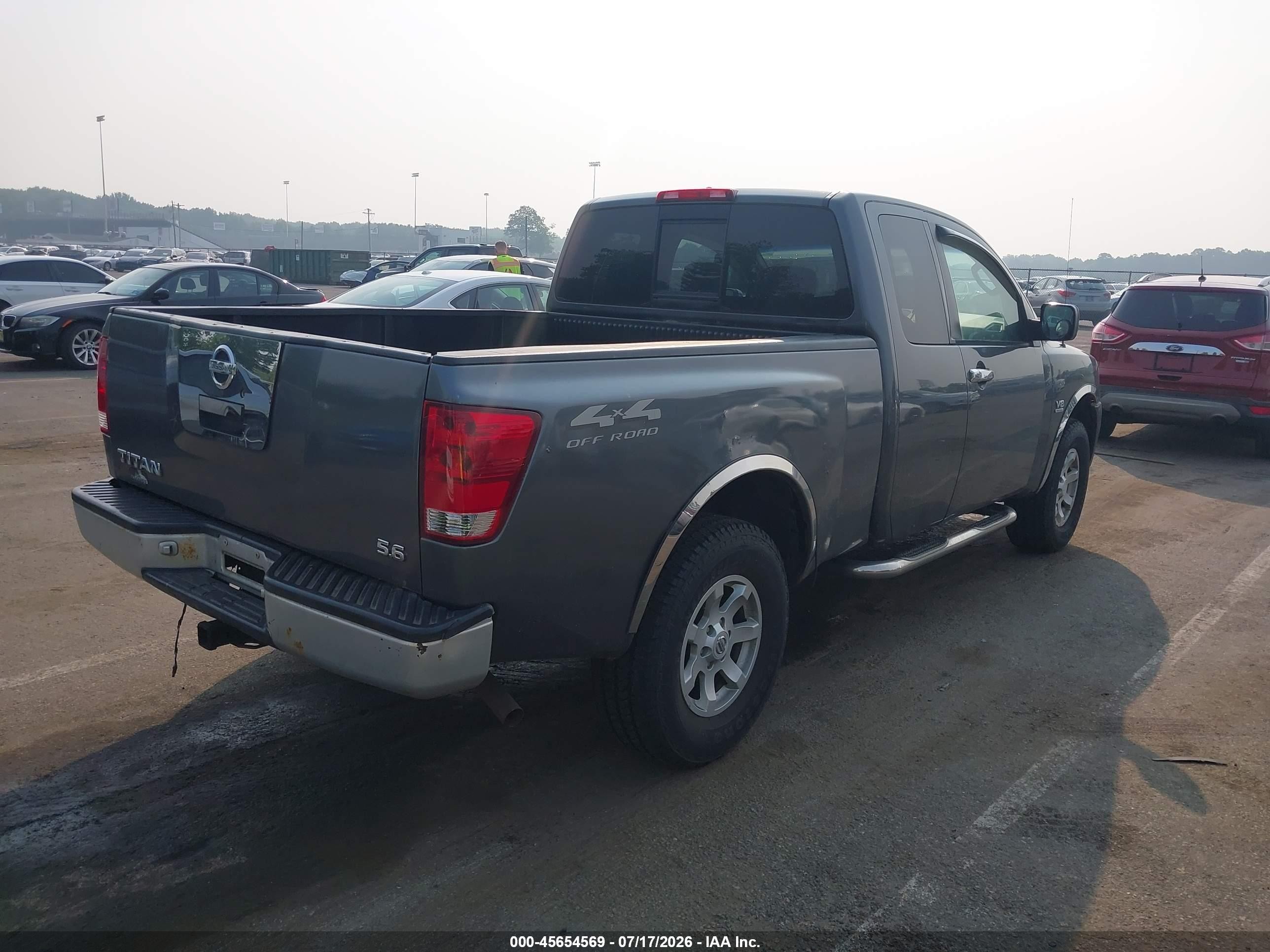 2004 Nissan Titan Xe Gray vin: 1N6AA06B44N551192