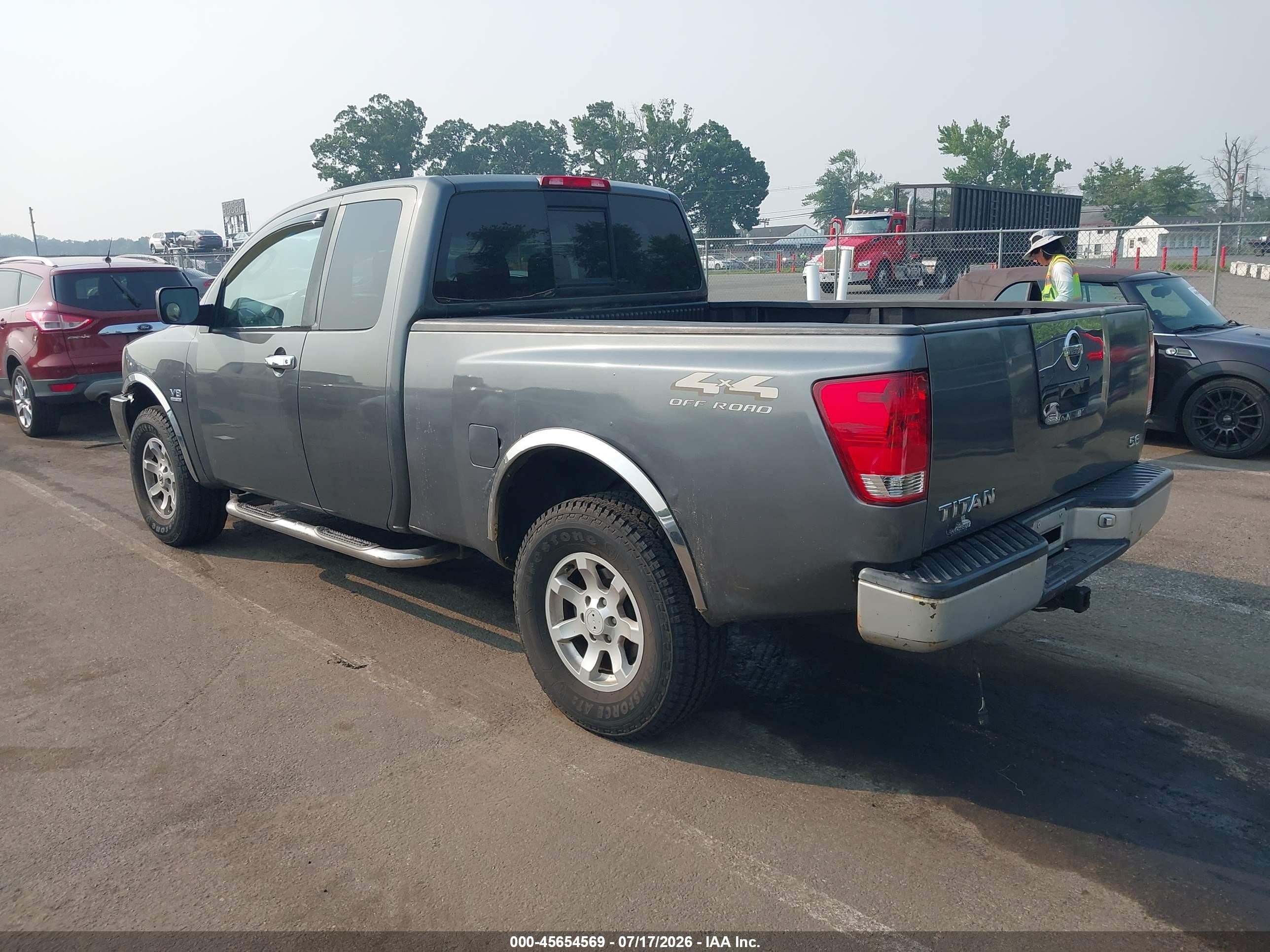 2004 Nissan Titan Xe Gray vin: 1N6AA06B44N551192