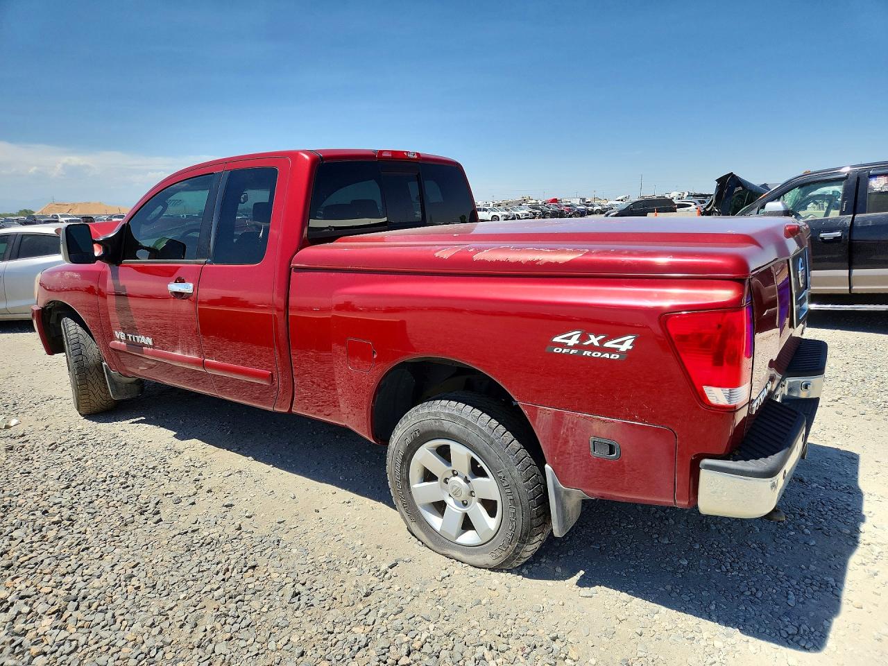 2006 Nissan Titan Xe Red vin: 1N6AA06B66N546952