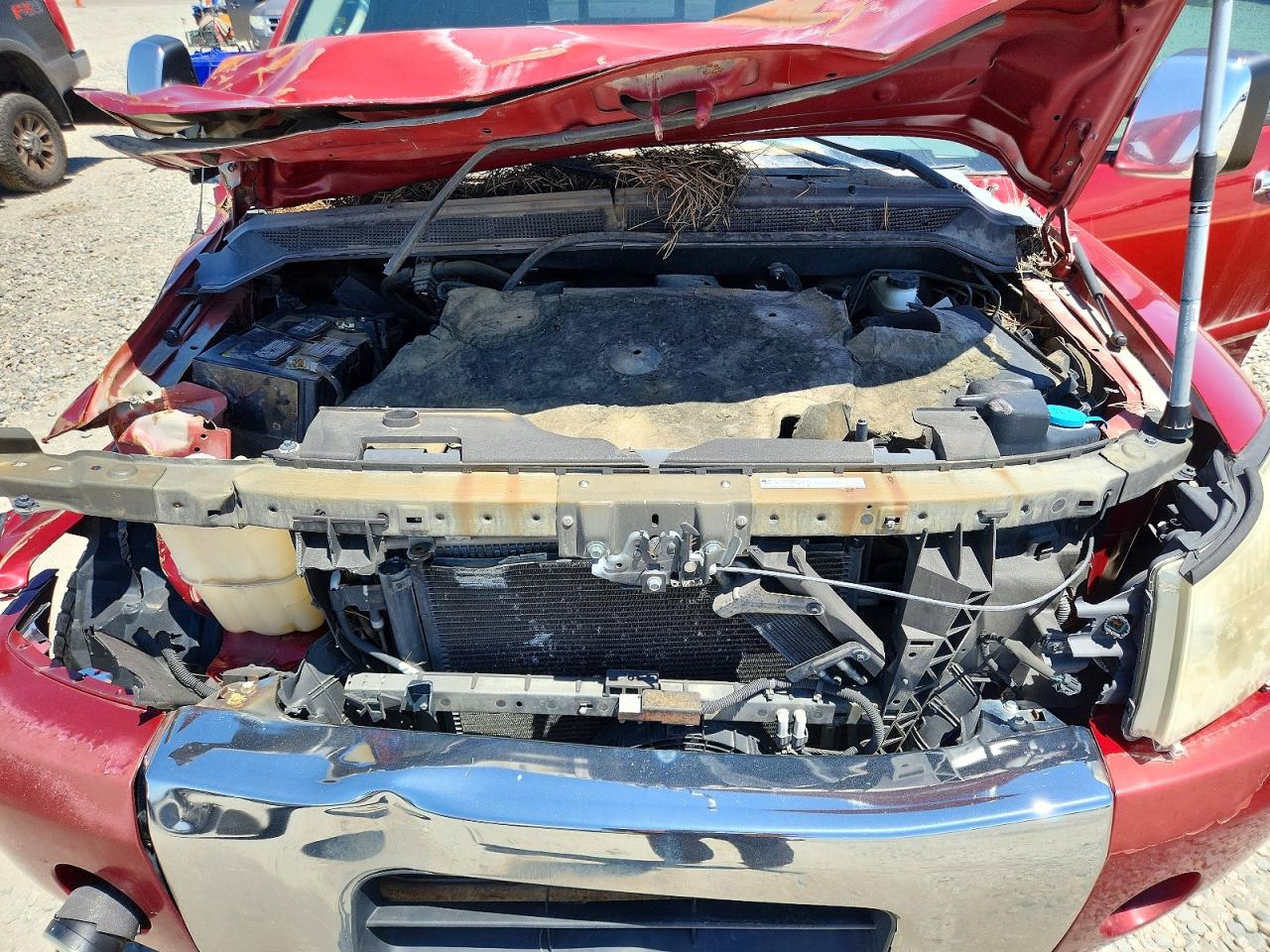 2006 Nissan Titan Xe Red vin: 1N6AA06B66N546952