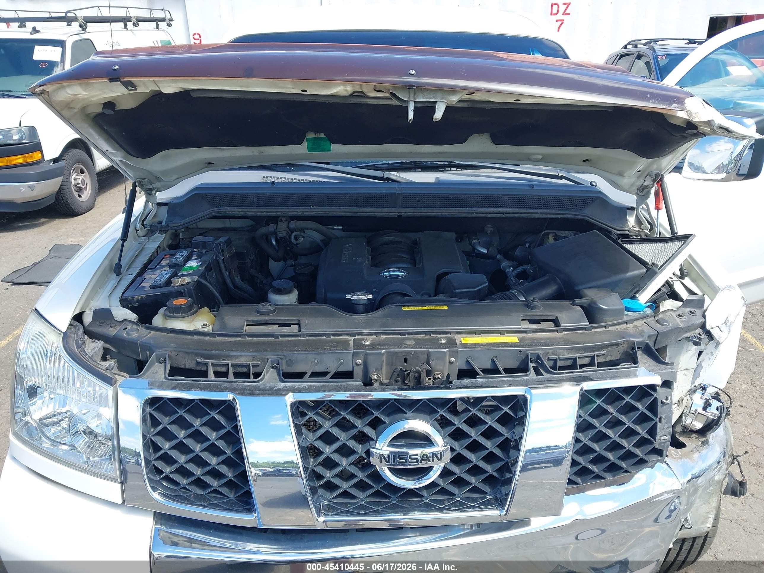 2006 Nissan Titan Le White vin: 1N6AA06B66N554162