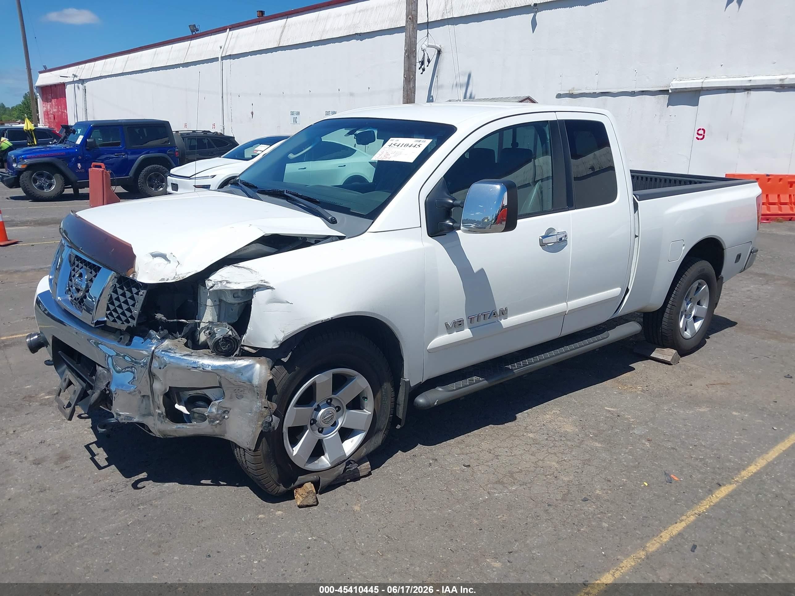 2006 Nissan Titan Le White vin: 1N6AA06B66N554162