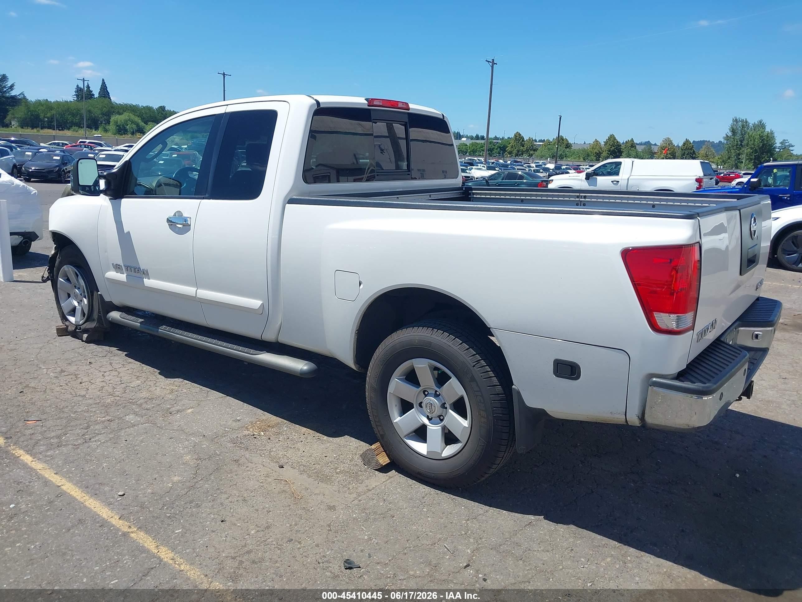 2006 Nissan Titan Le White vin: 1N6AA06B66N554162