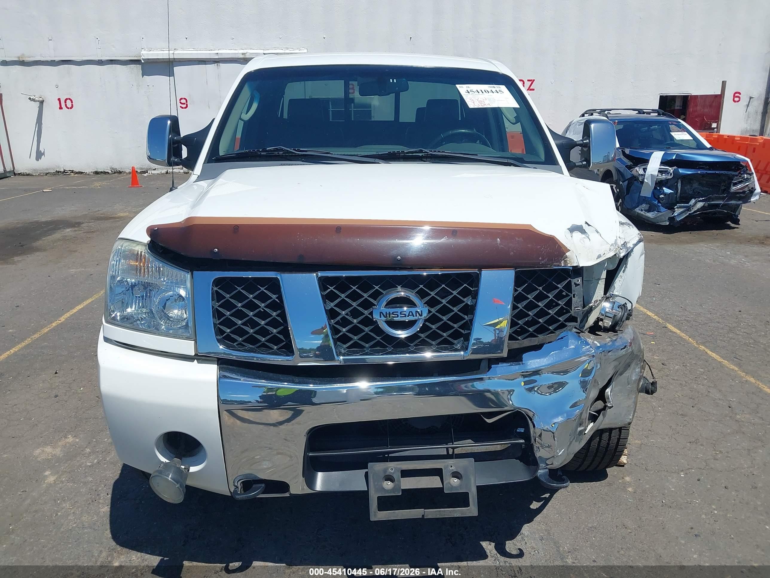 2006 Nissan Titan Le White vin: 1N6AA06B66N554162