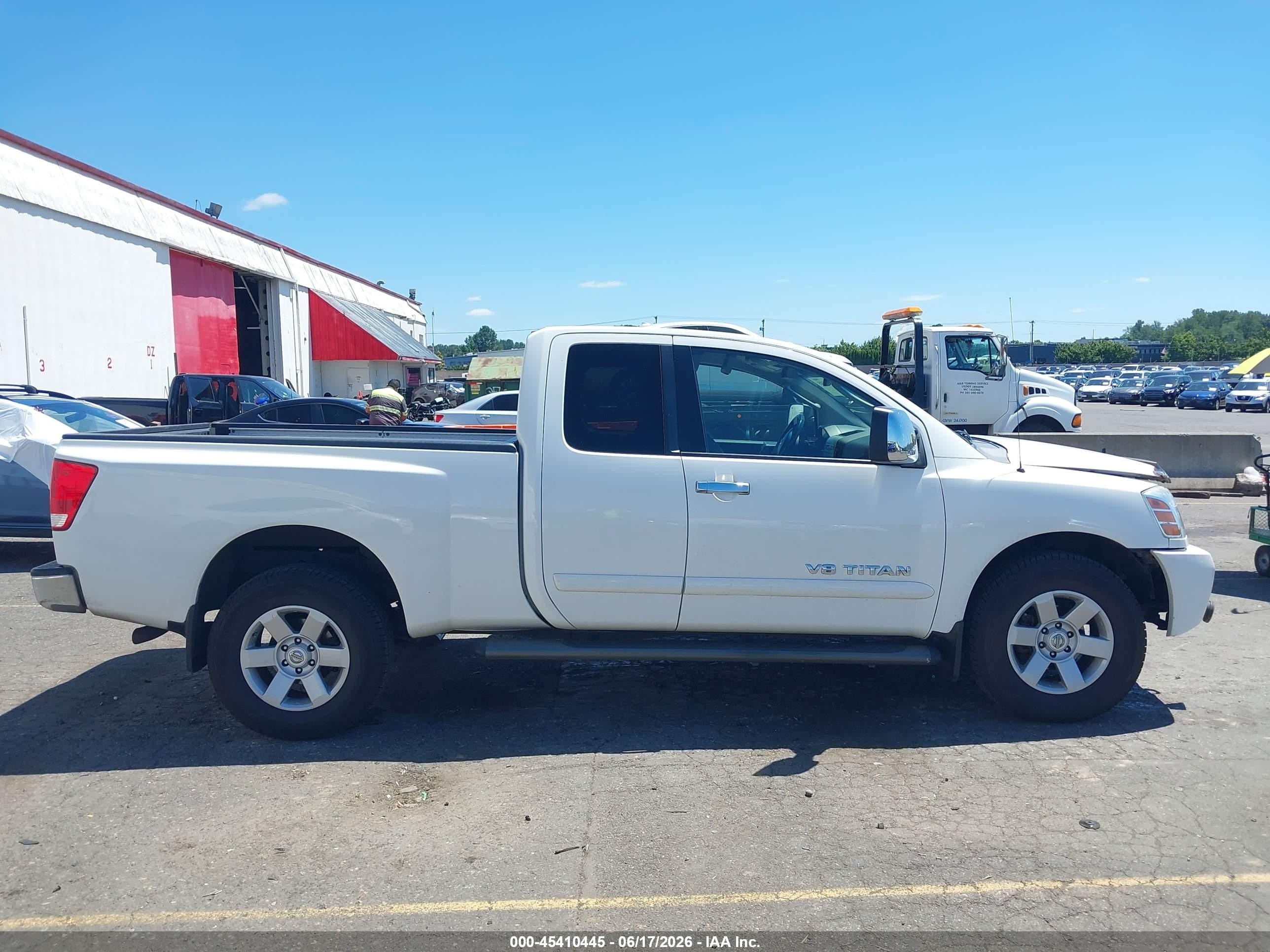 2006 Nissan Titan Le White vin: 1N6AA06B66N554162
