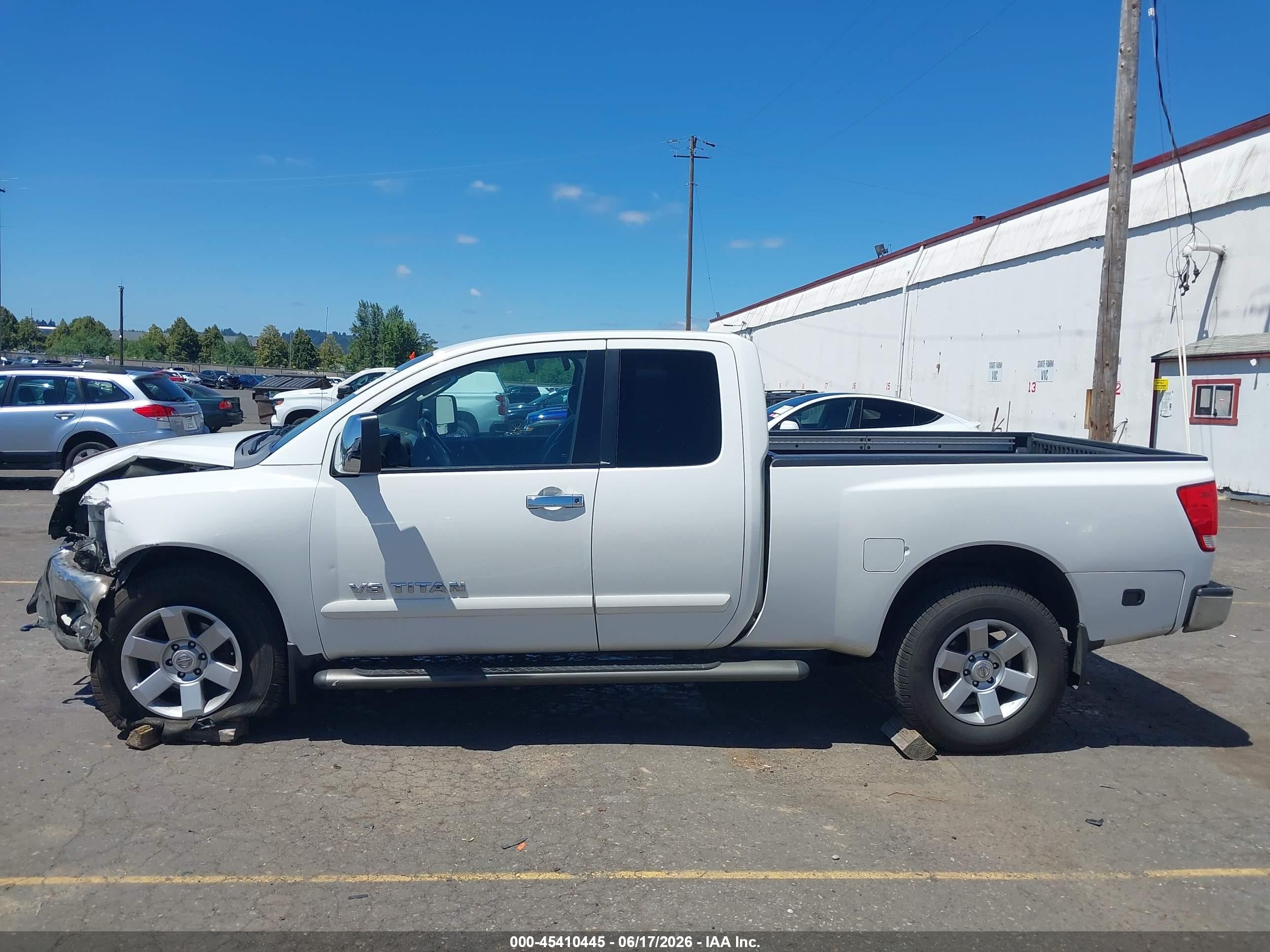 2006 Nissan Titan Le White vin: 1N6AA06B66N554162