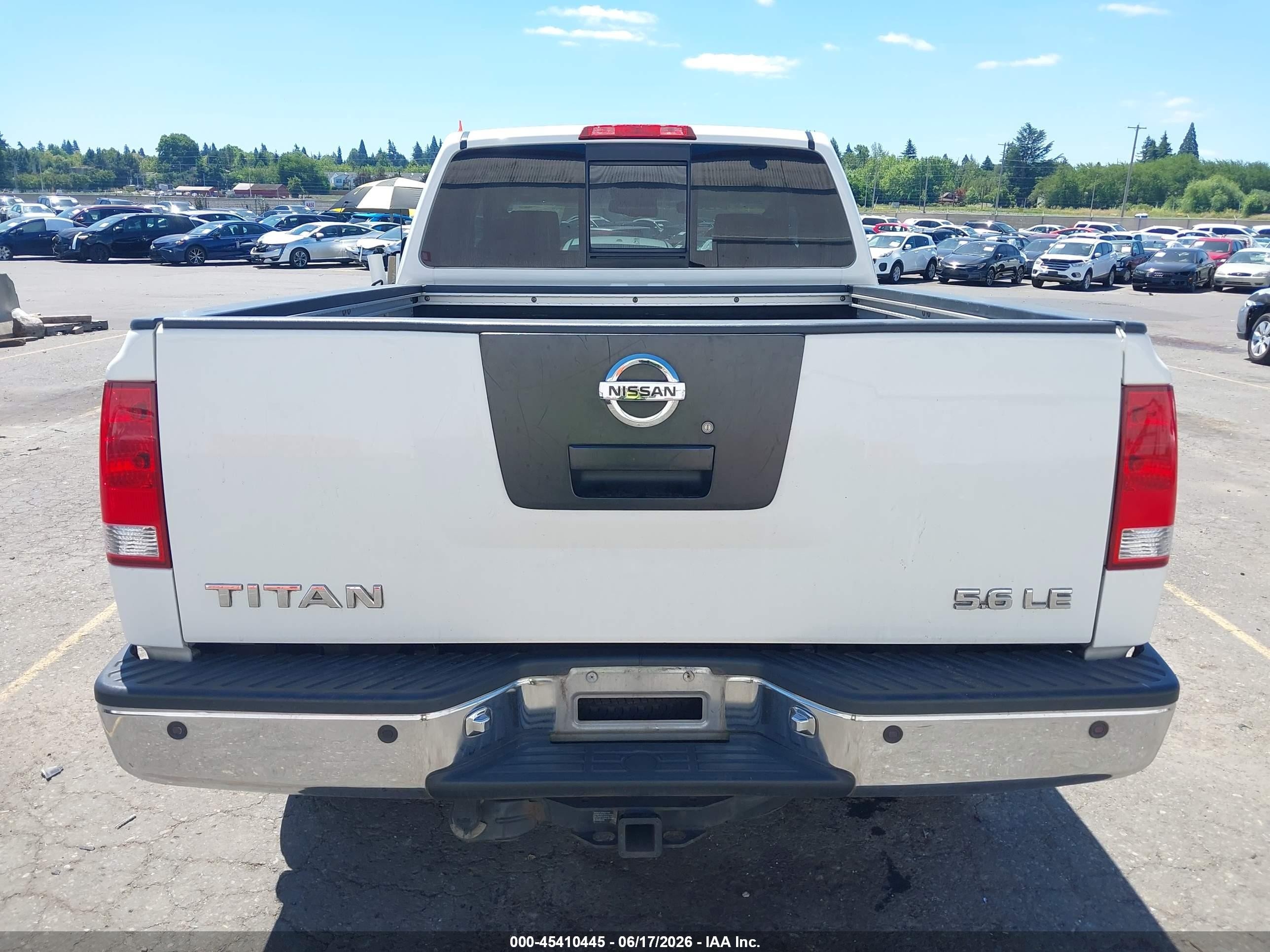 2006 Nissan Titan Le White vin: 1N6AA06B66N554162