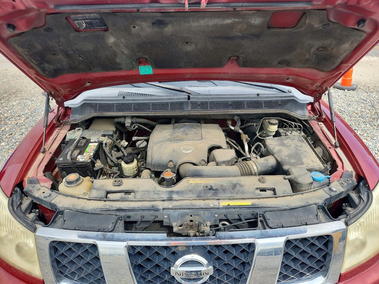 2007 Nissan Titan Xe Red vin: 1N6AA06B67N203284