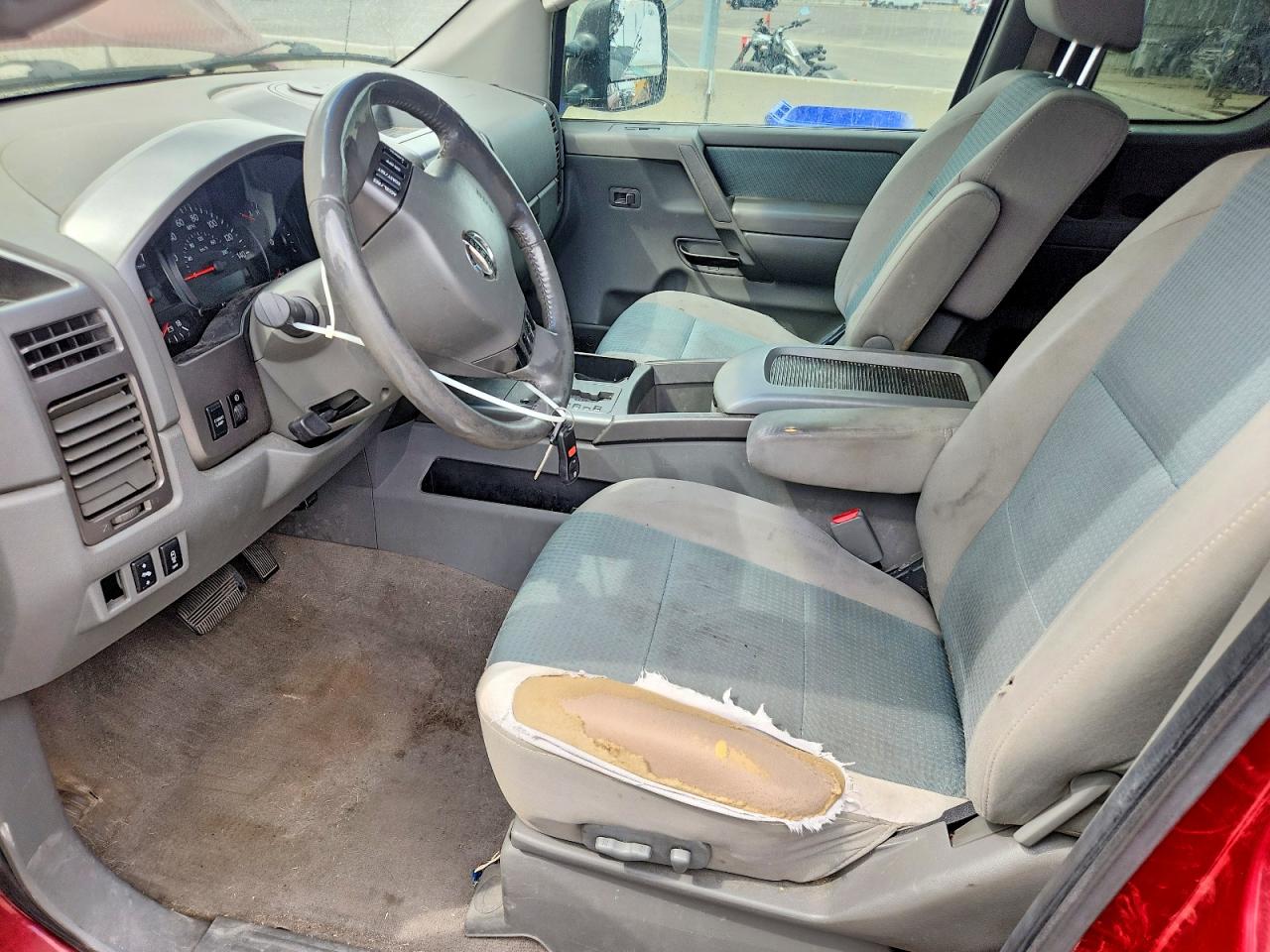 2007 Nissan Titan Xe Red vin: 1N6AA06B67N203284