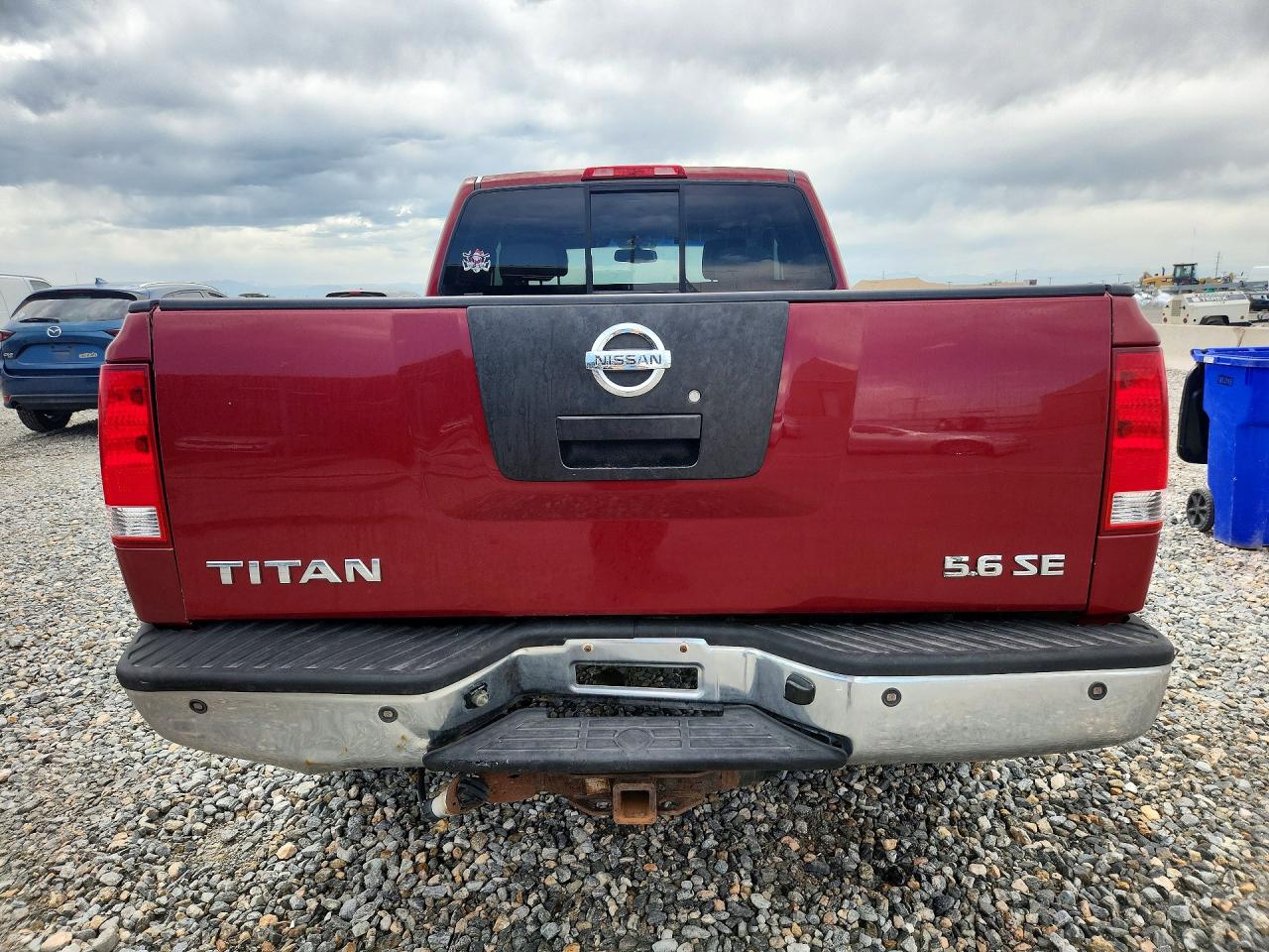 2007 Nissan Titan Xe Red vin: 1N6AA06B67N203284