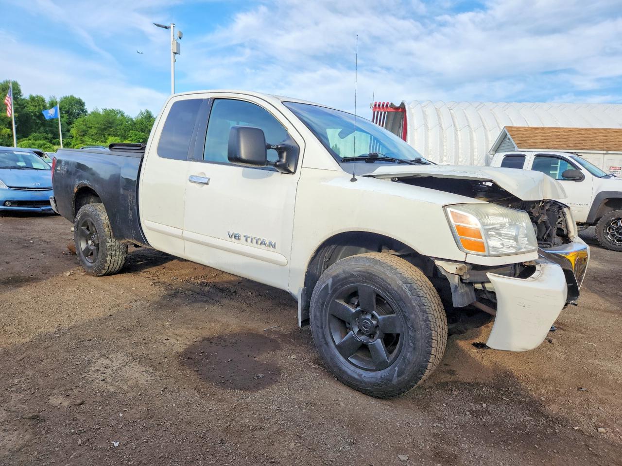2006 Nissan Titan Xe White vin: 1N6AA06B76N537855