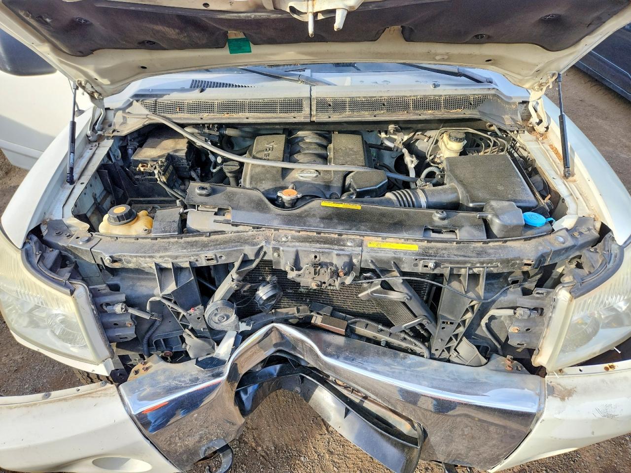 2006 Nissan Titan Xe White vin: 1N6AA06B76N537855