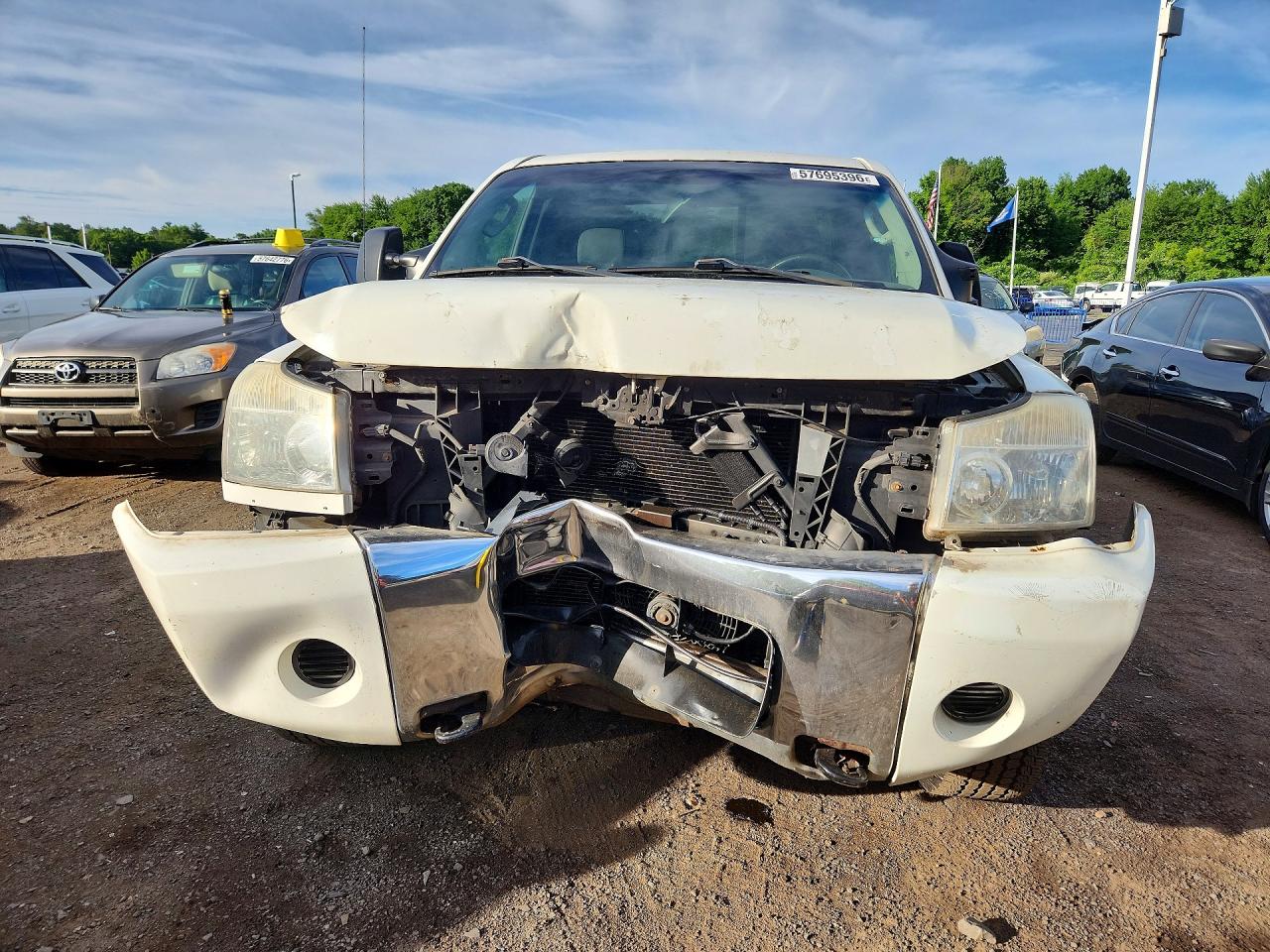2006 Nissan Titan Xe White vin: 1N6AA06B76N537855
