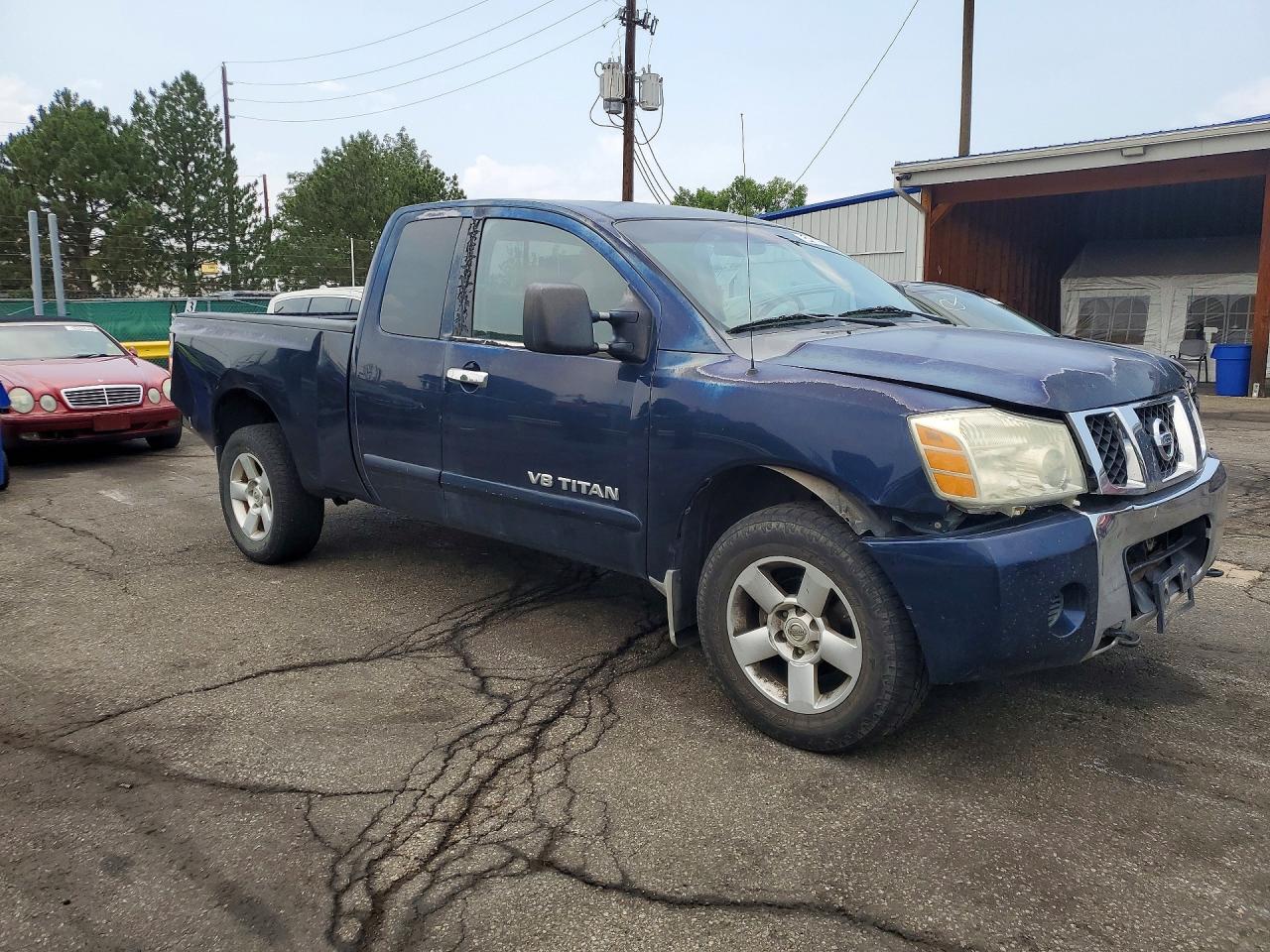 2006 Nissan Titan Xe Blue vin: 1N6AA06B76N555949
