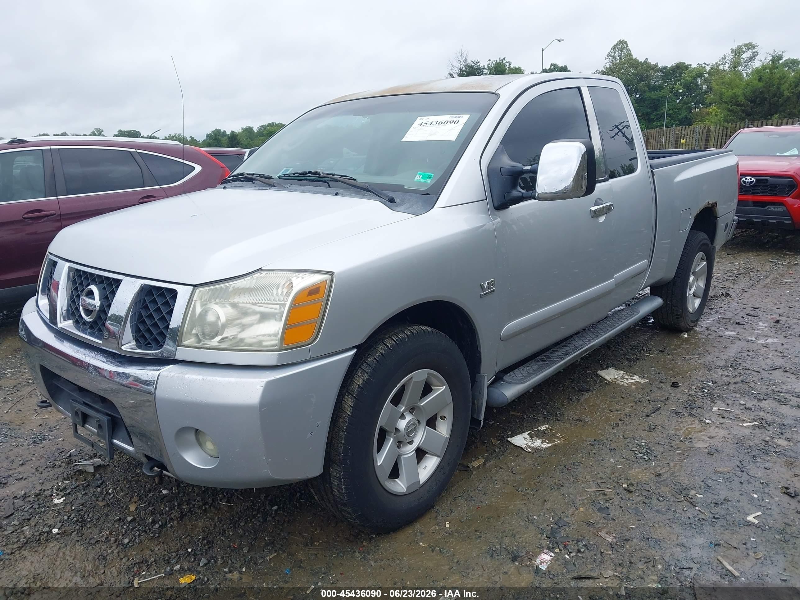 2004 Nissan Titan Le Silver vin: 1N6AA06B84N554192