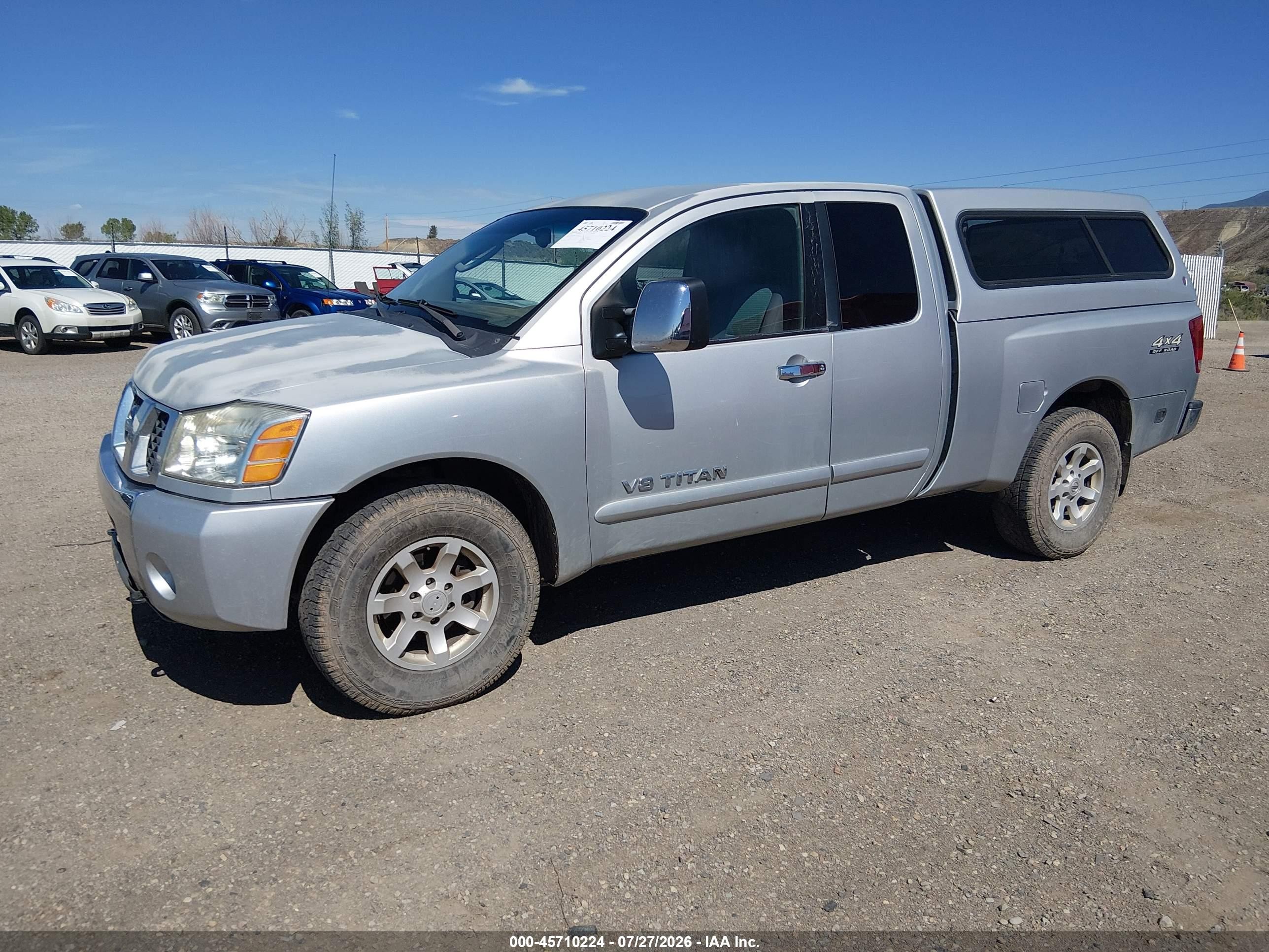2005 Nissan Titan Se Silver vin: 1N6AA06B85N542464
