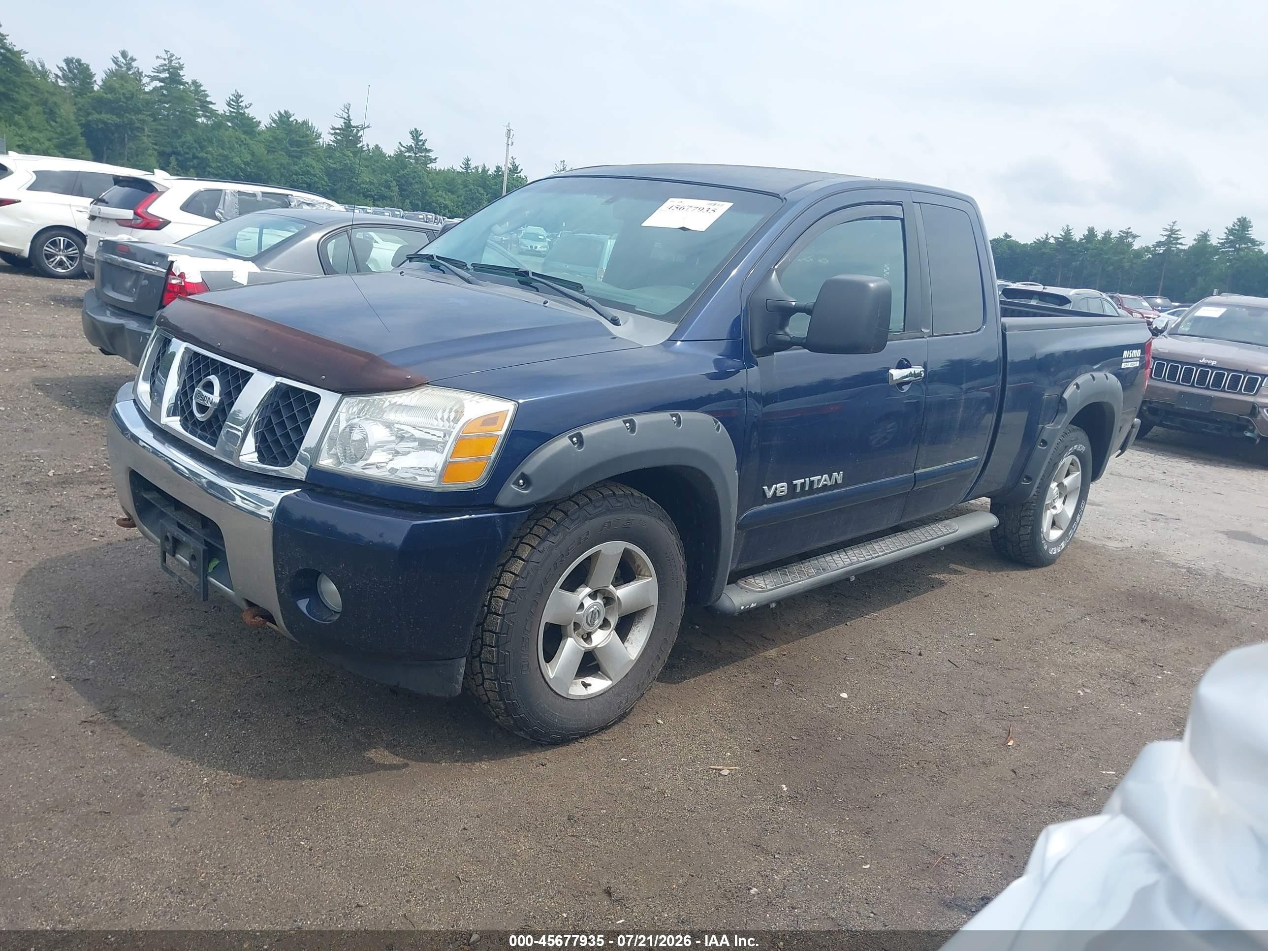 2006 Nissan Titan Se Blue vin: 1N6AA06B86N505934