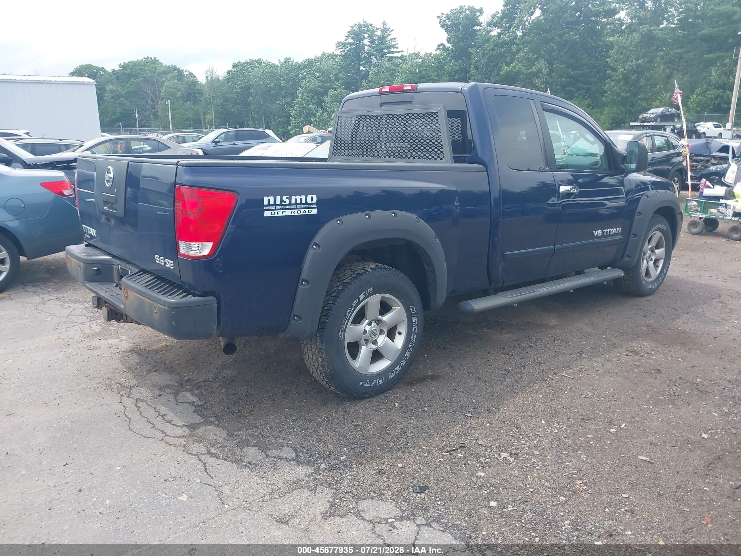 2006 Nissan Titan Se Blue vin: 1N6AA06B86N505934