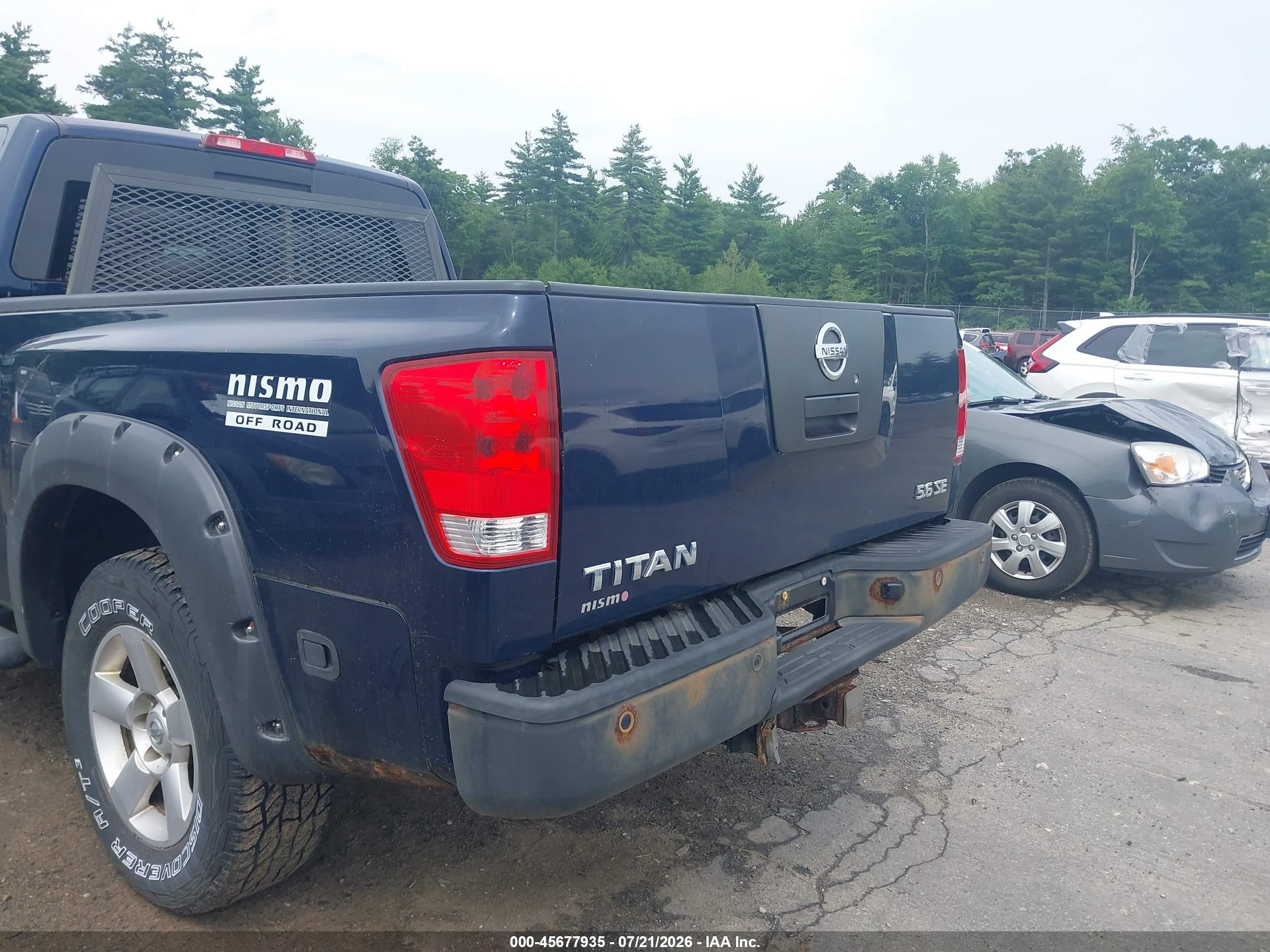2006 Nissan Titan Se Blue vin: 1N6AA06B86N505934