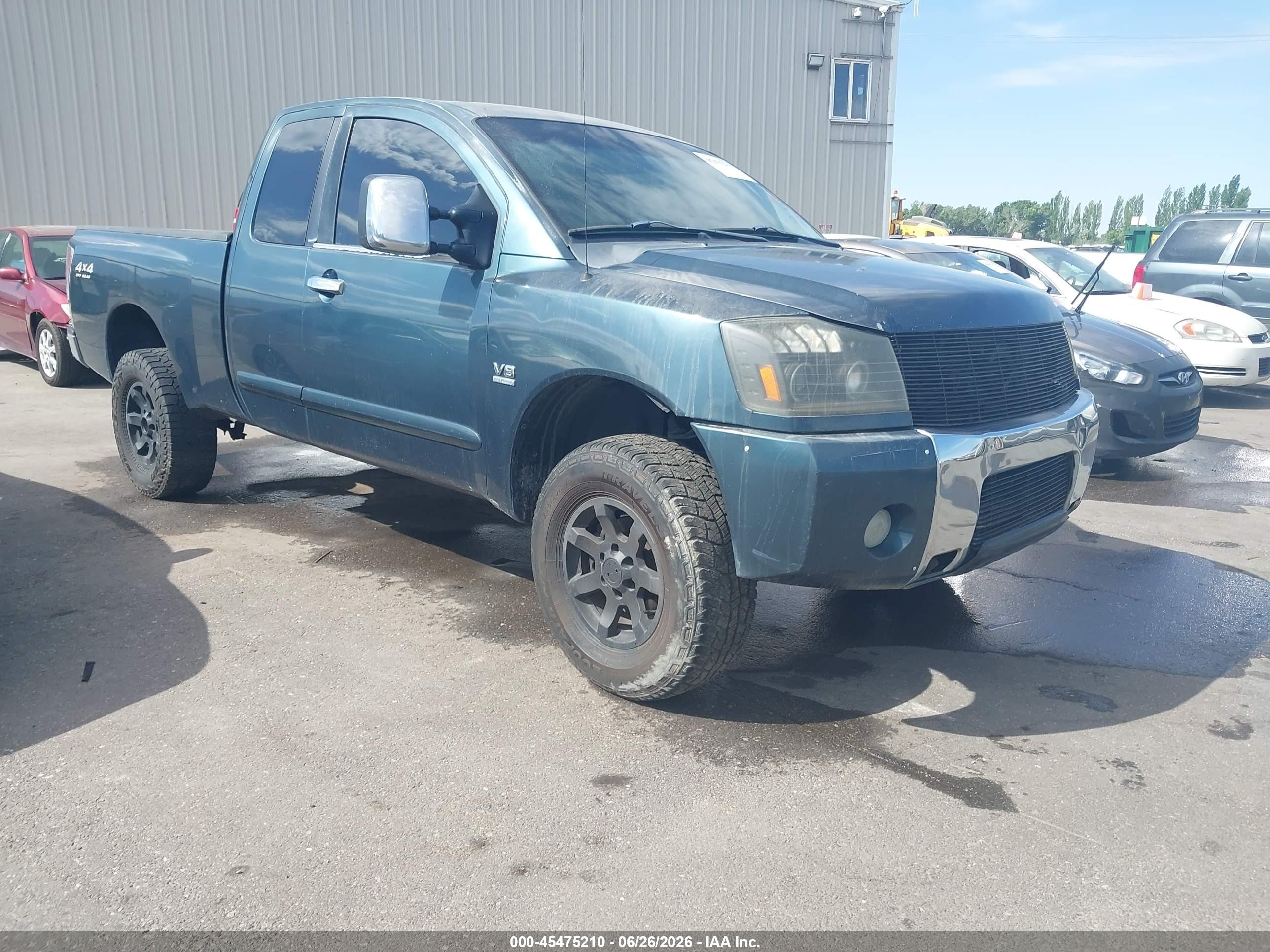 2004 Nissan Titan Se Black vin: 1N6AA06B94N519872