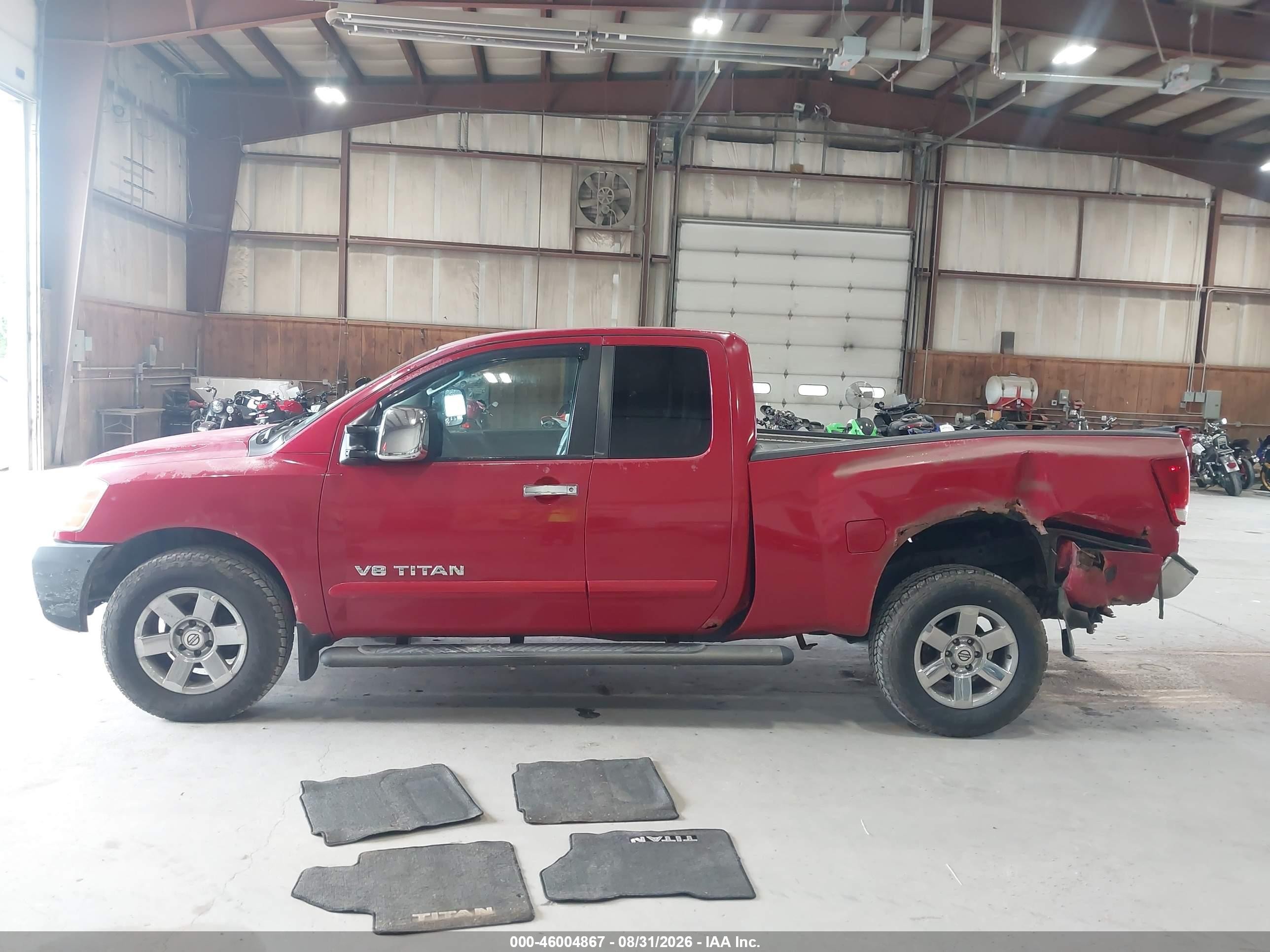 2005 Nissan Titan Le Red vin: 1N6AA06BX5N552977