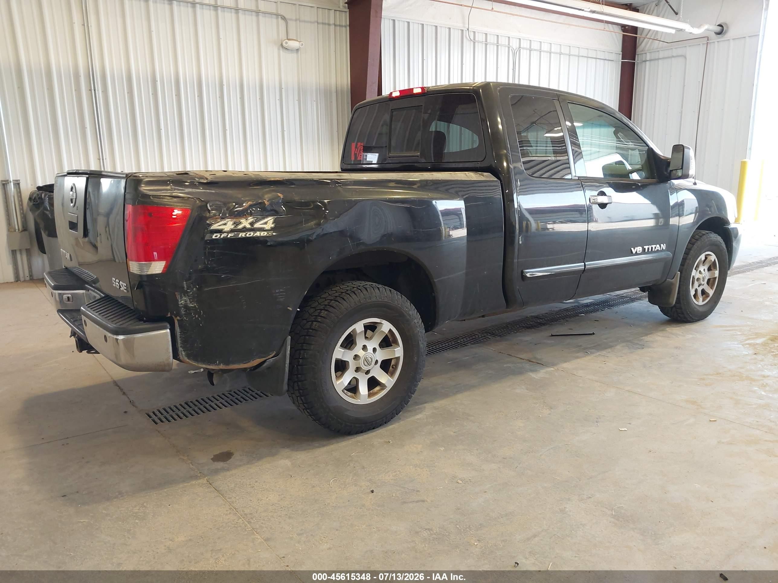 2005 Nissan Titan Se Black vin: 1N6AA06BX5N565731