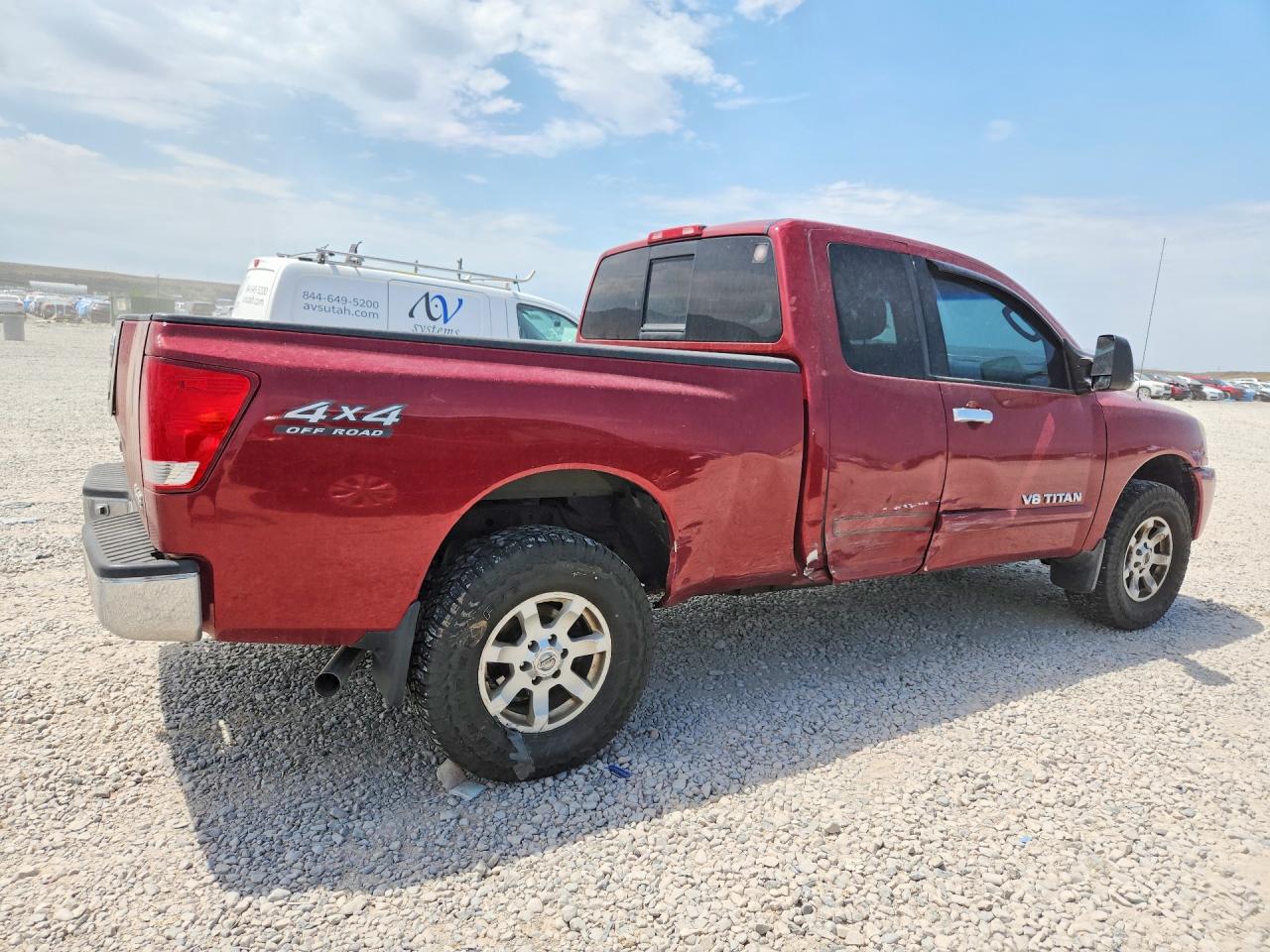 2006 Nissan Titan Xe Burgundy vin: 1N6AA06BX6N500072