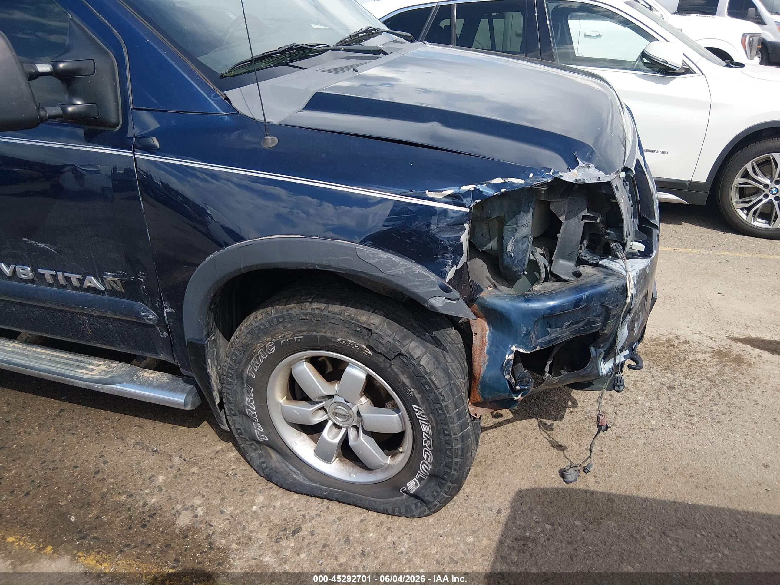 2008 Nissan Titan   Blue vin: 1N6AA06C28N352642
