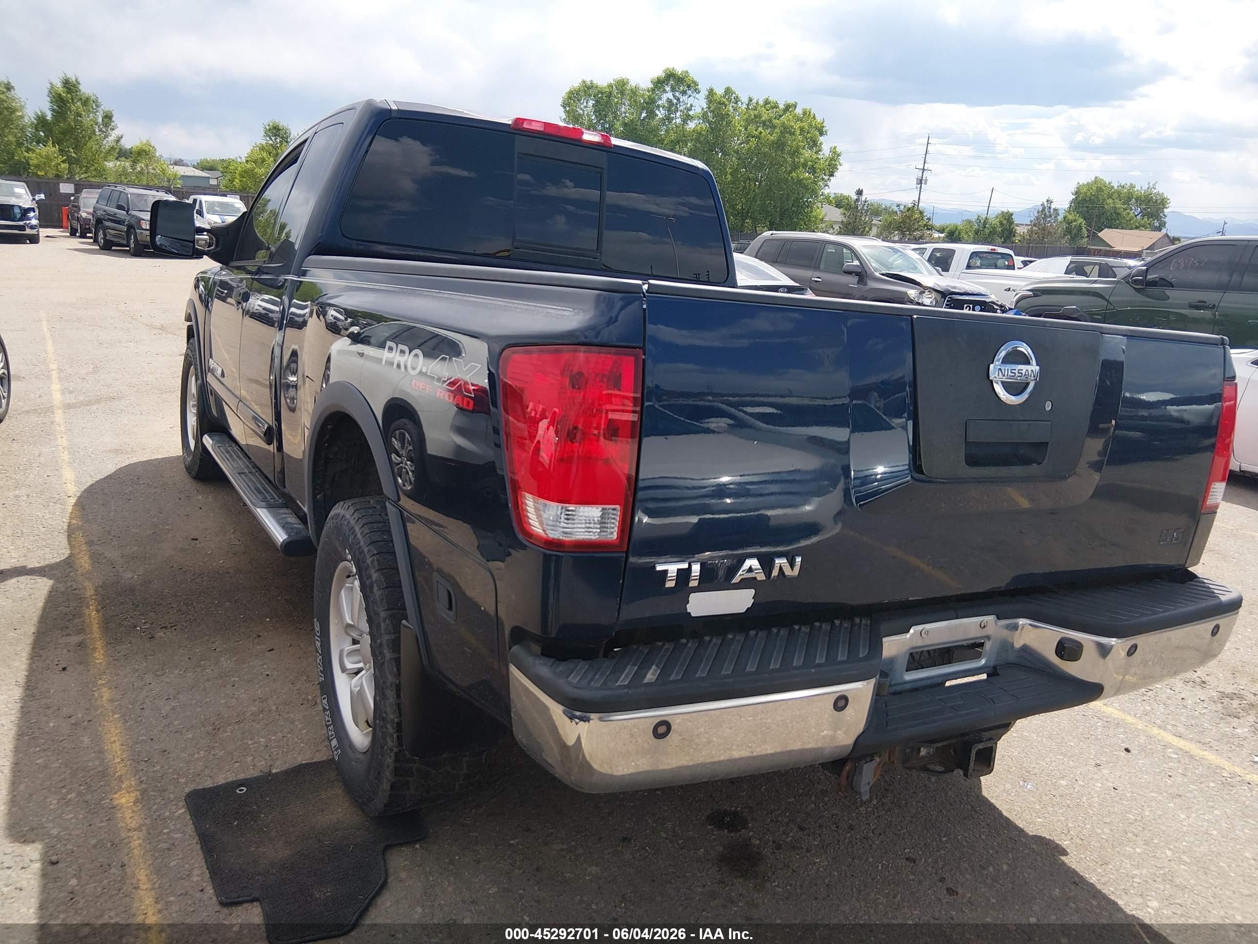 2008 Nissan Titan   Blue vin: 1N6AA06C28N352642