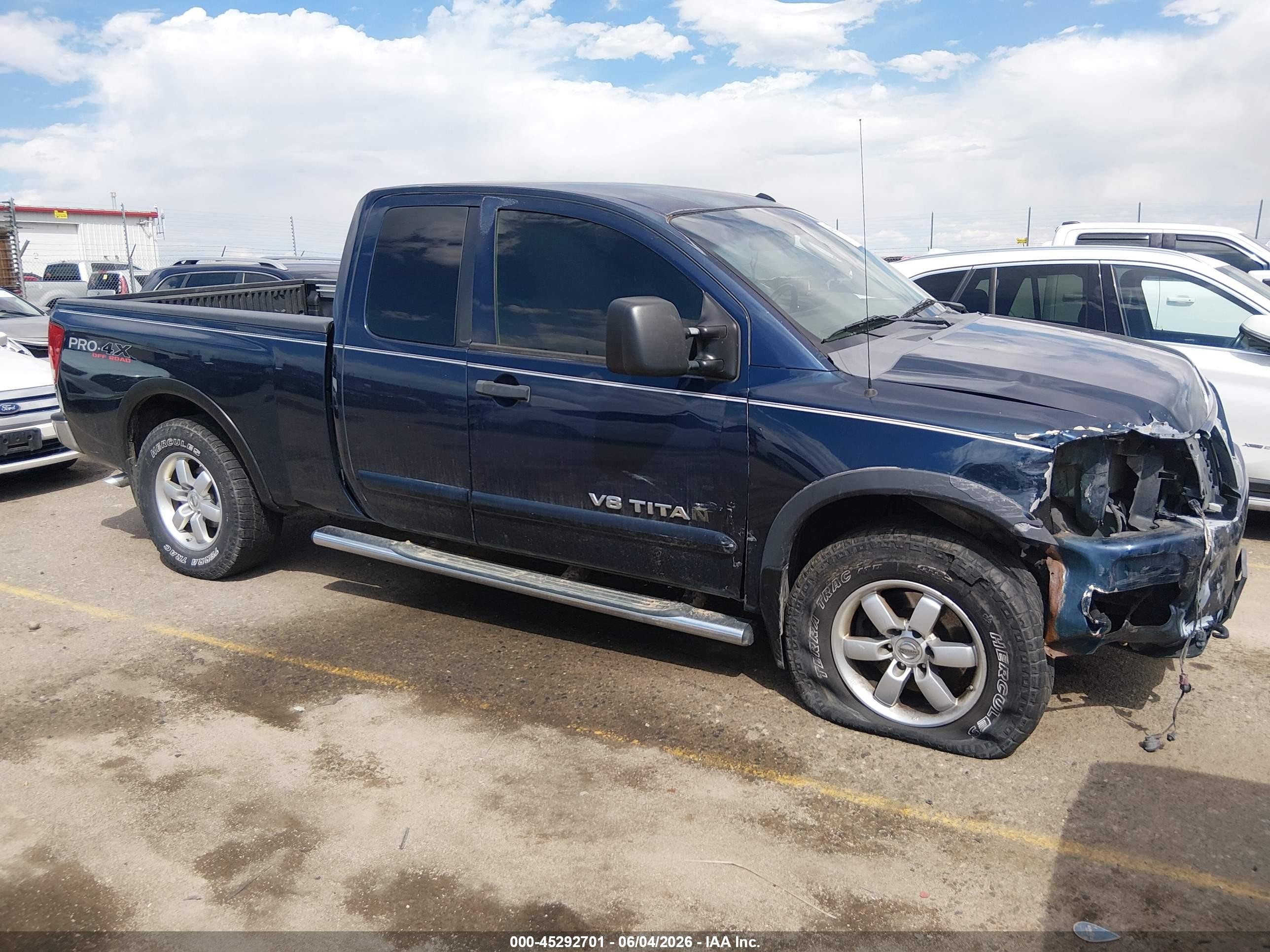 2008 Nissan Titan   Blue vin: 1N6AA06C28N352642
