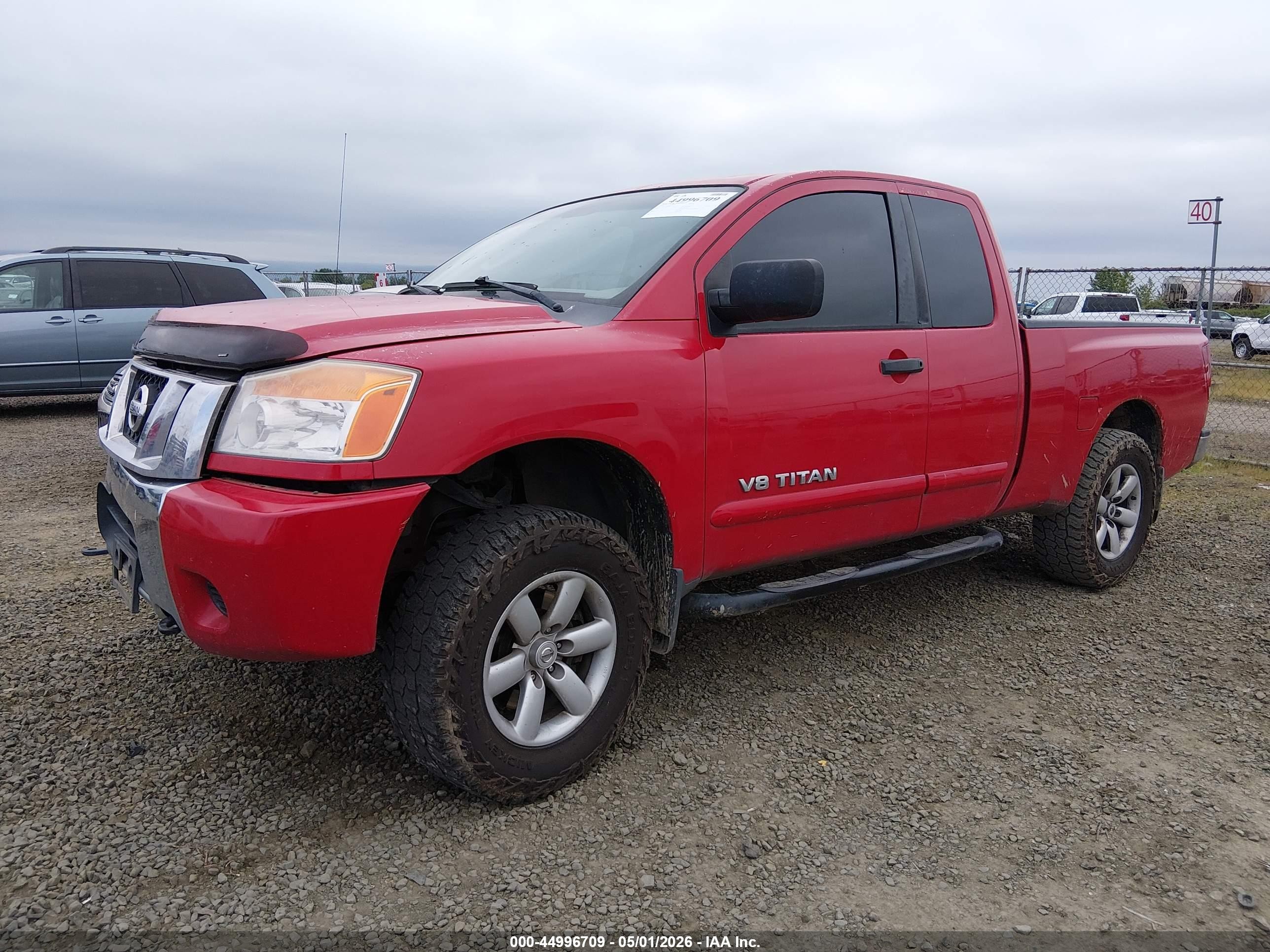 2009 Nissan Titan Se Red vin: 1N6AA06C59N308961