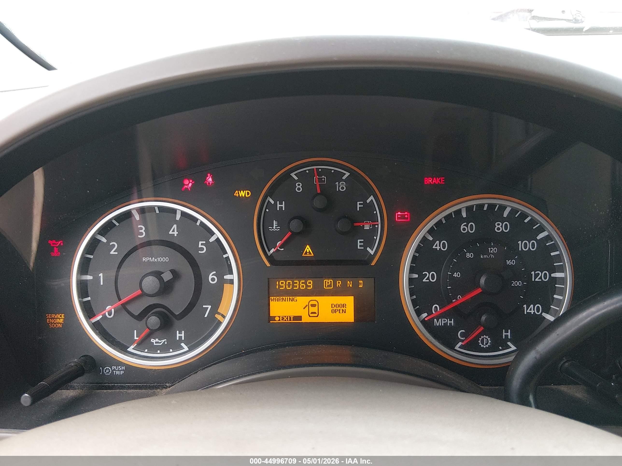 2009 Nissan Titan Se Red vin: 1N6AA06C59N308961