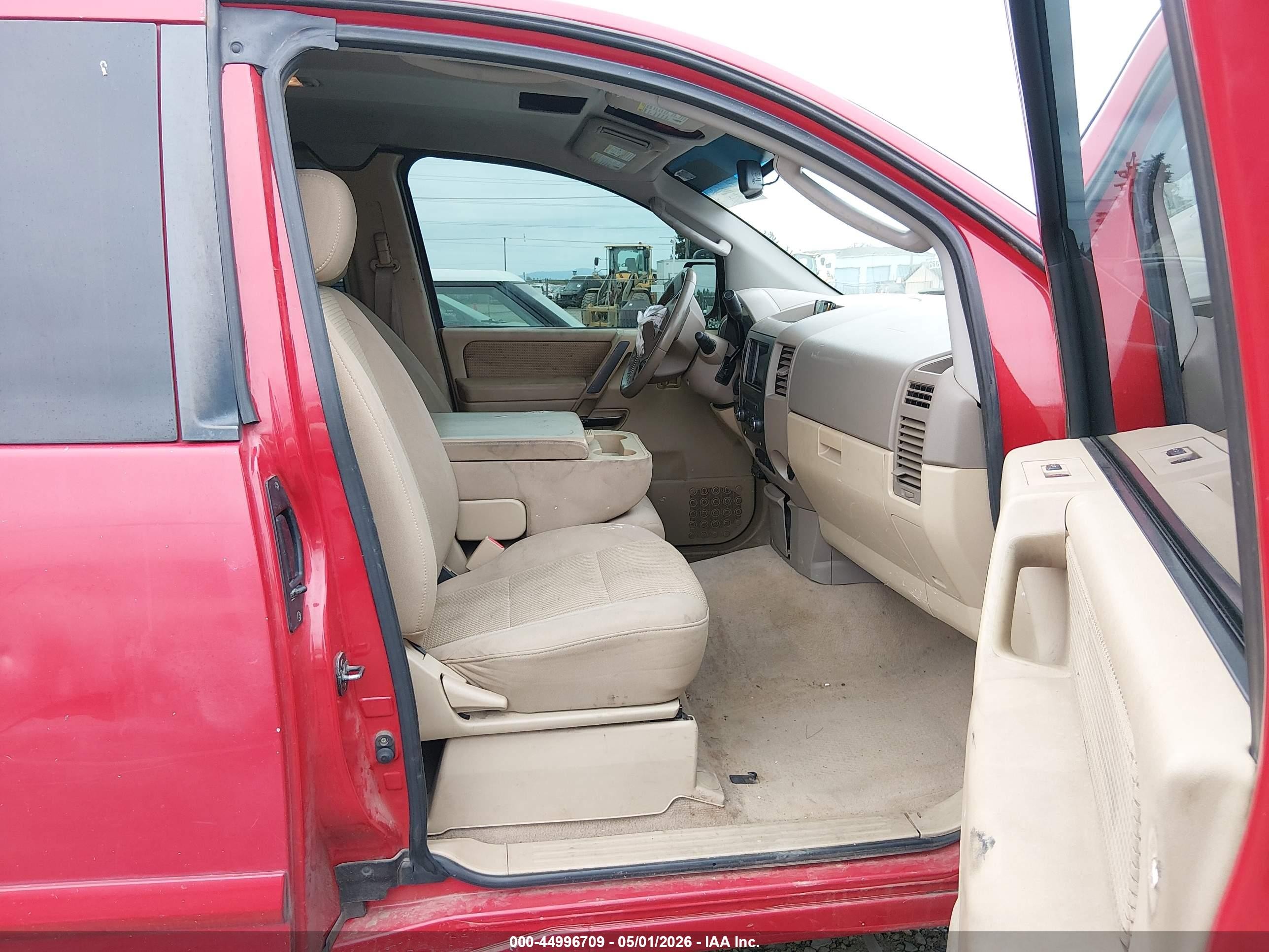 2009 Nissan Titan Se Red vin: 1N6AA06C59N308961
