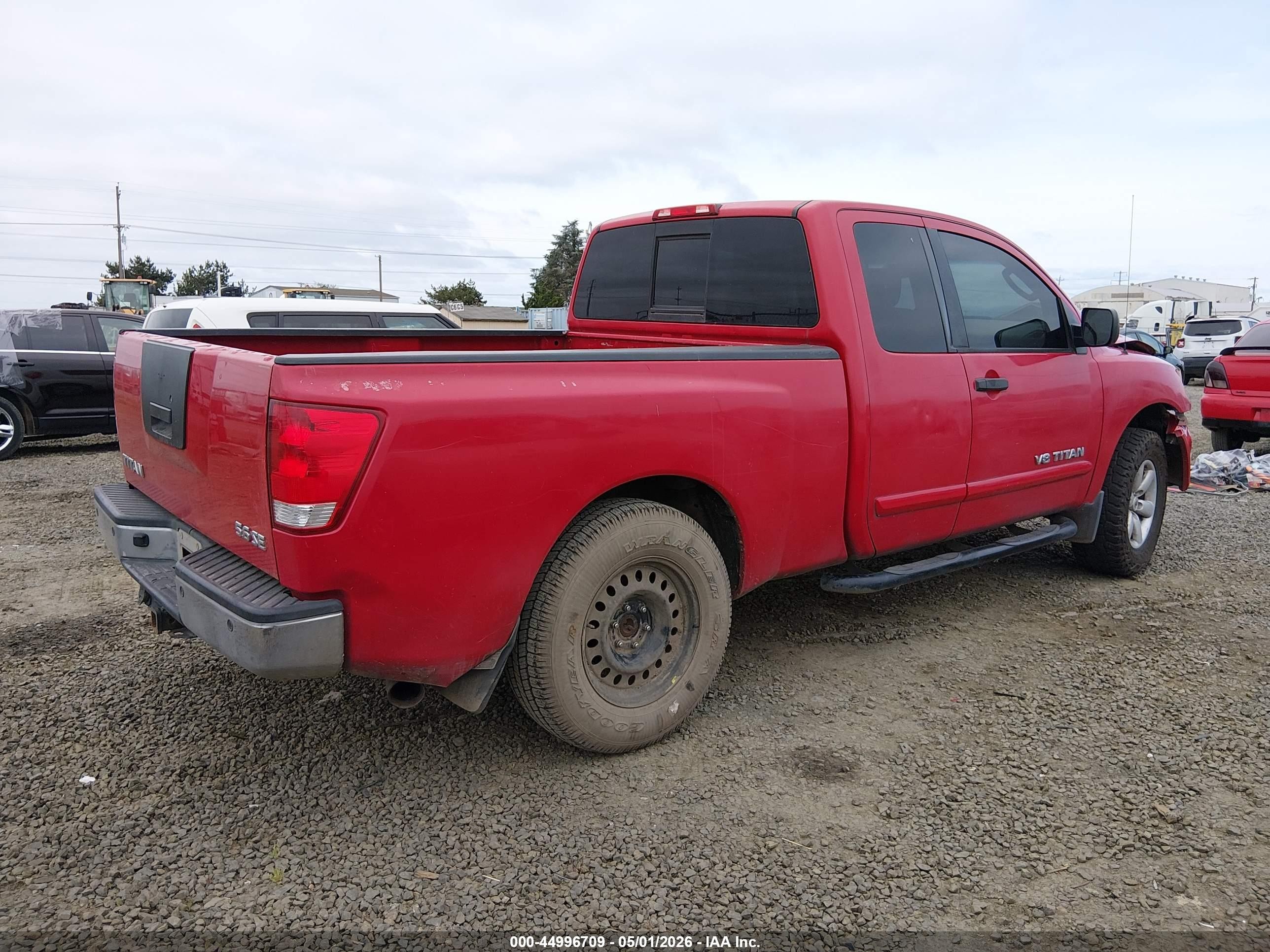 2009 Nissan Titan Se Red vin: 1N6AA06C59N308961