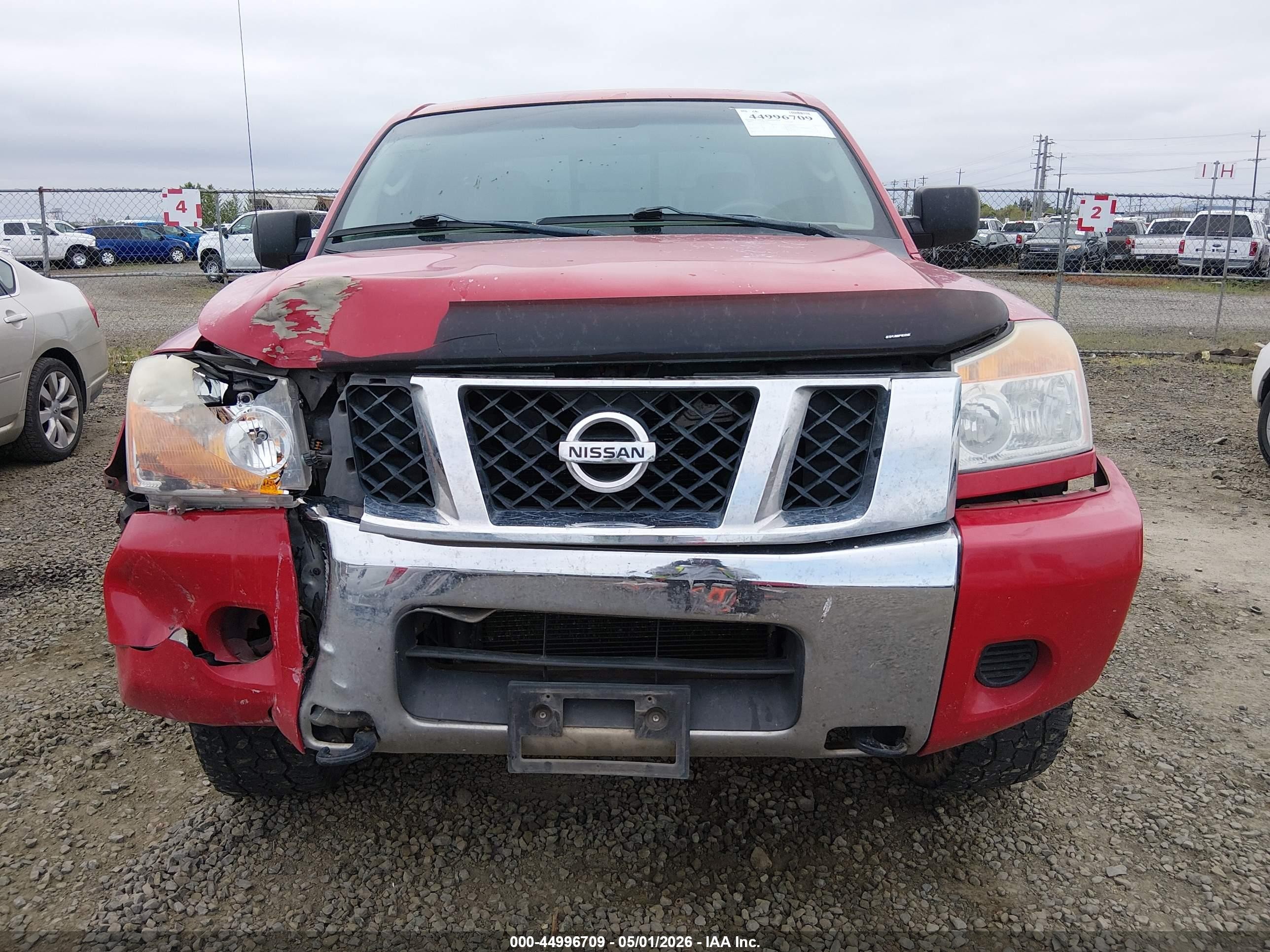 2009 Nissan Titan Se Red vin: 1N6AA06C59N308961
