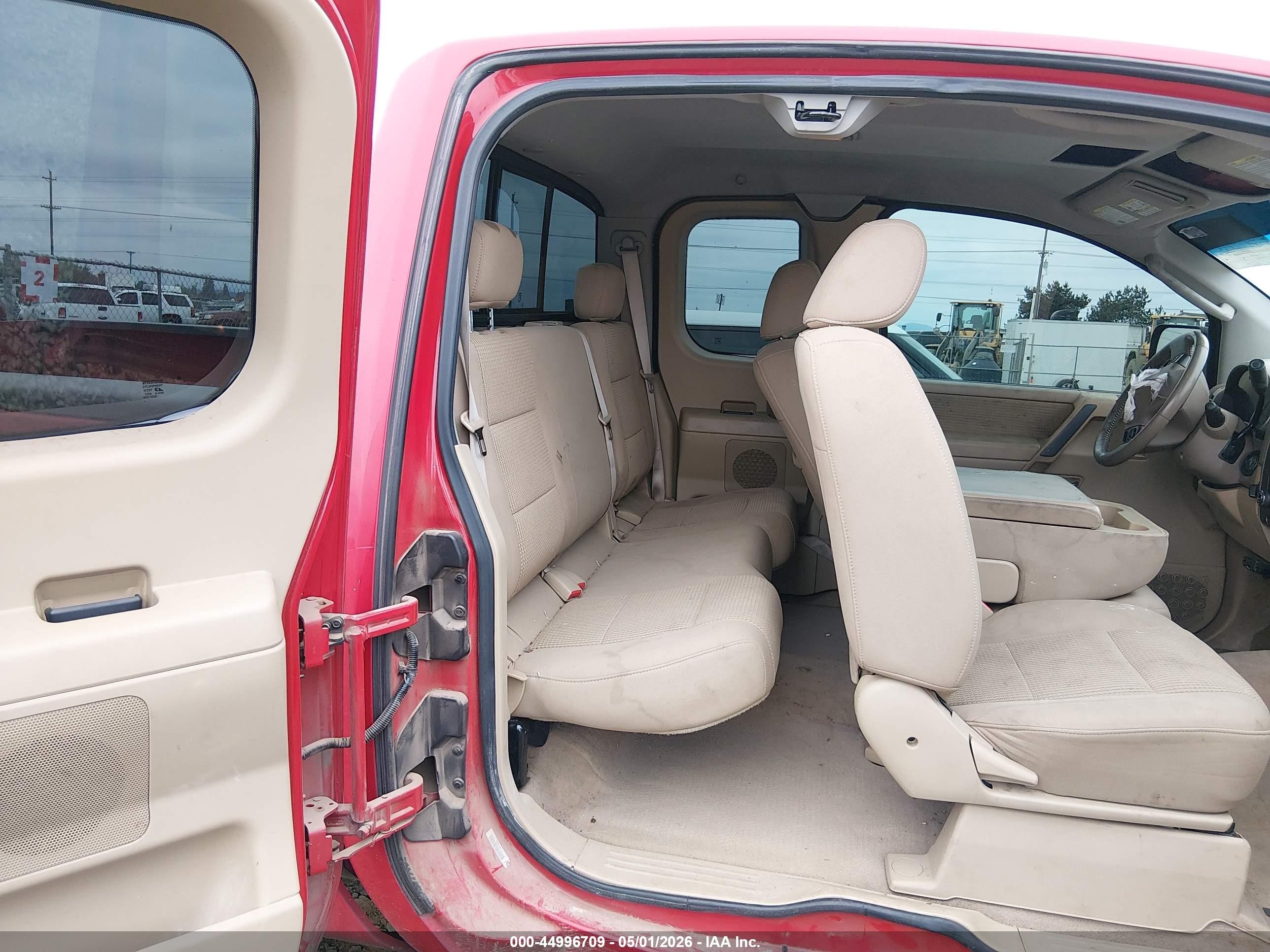 2009 Nissan Titan Se Red vin: 1N6AA06C59N308961