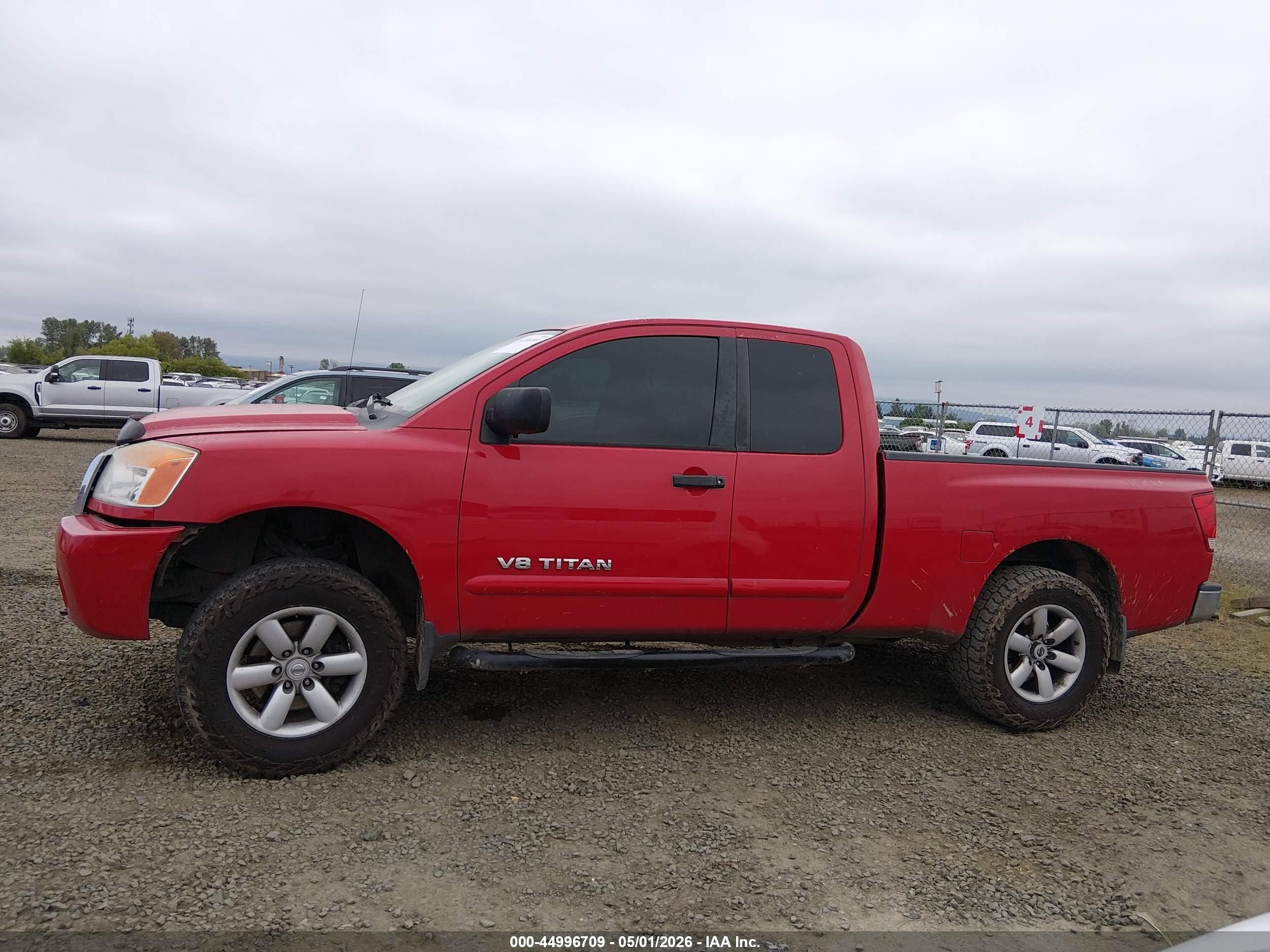 2009 Nissan Titan Se Red vin: 1N6AA06C59N308961