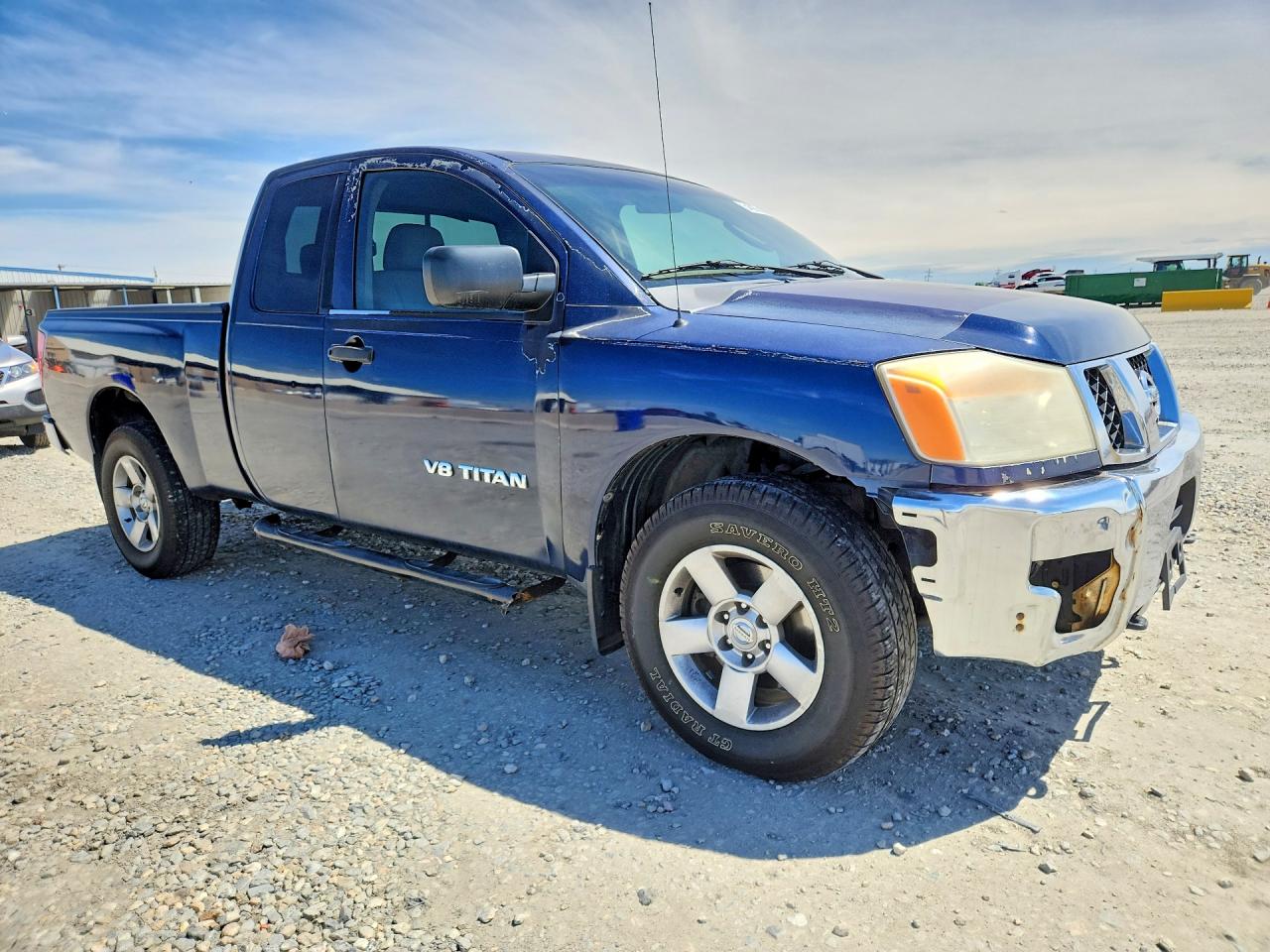 2008 Nissan Titan Xe Синий vin: 1N6AA06C68N322012