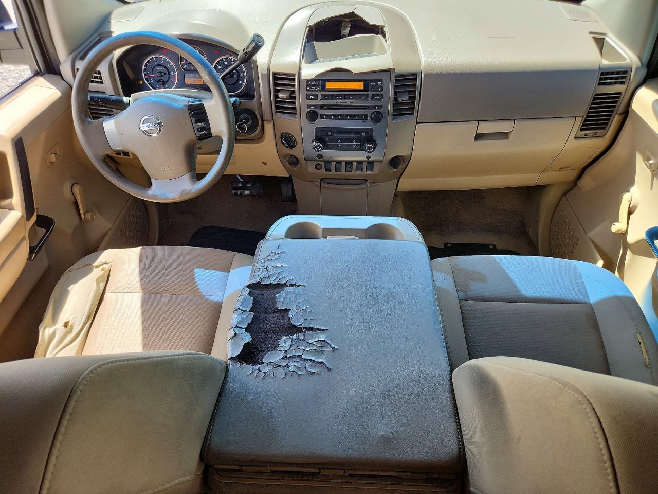 2008 Nissan Titan Xe Синий vin: 1N6AA06C68N322012