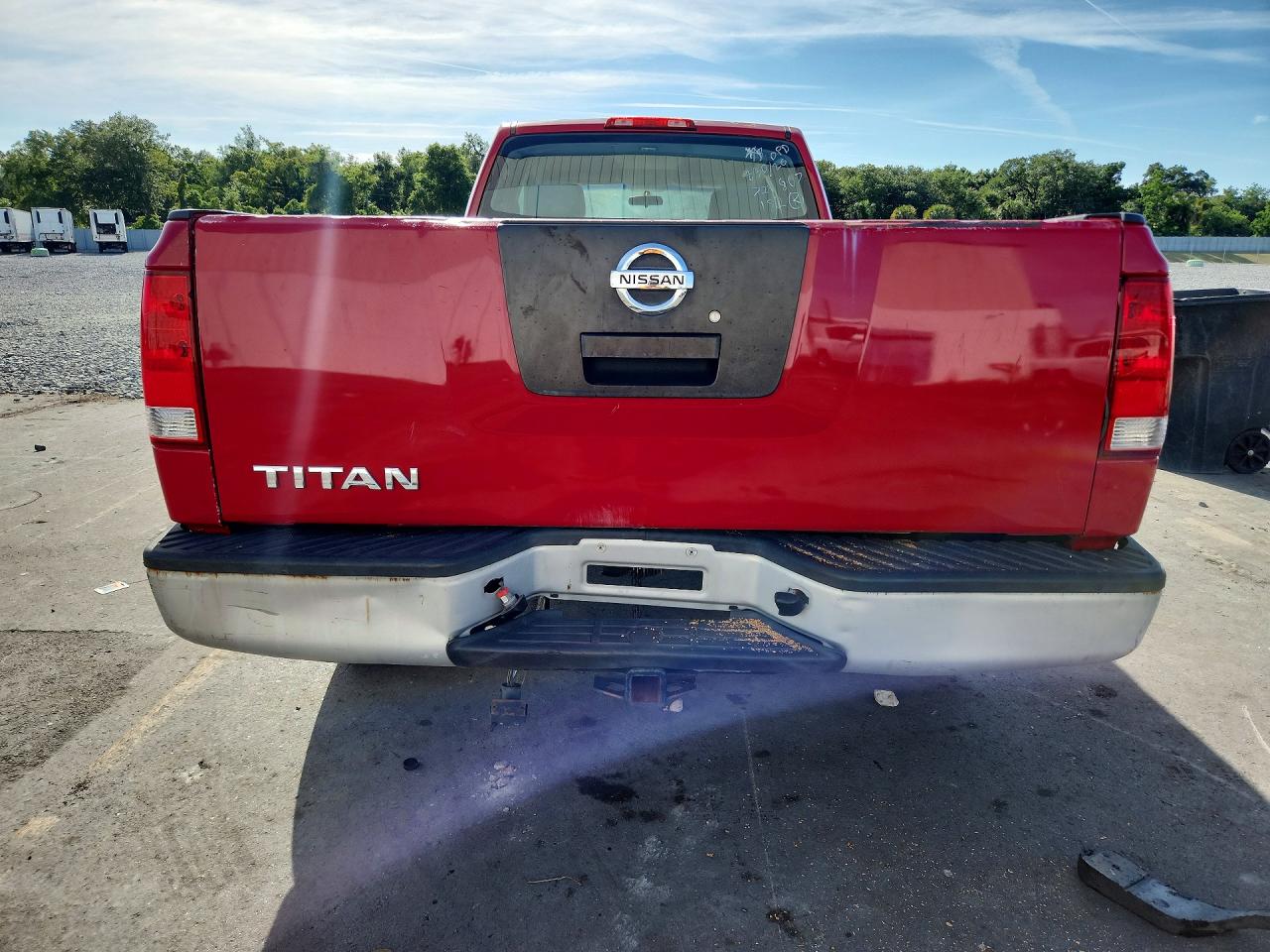 2008 Nissan Titan Xe Red vin: 1N6AA06E08N318779