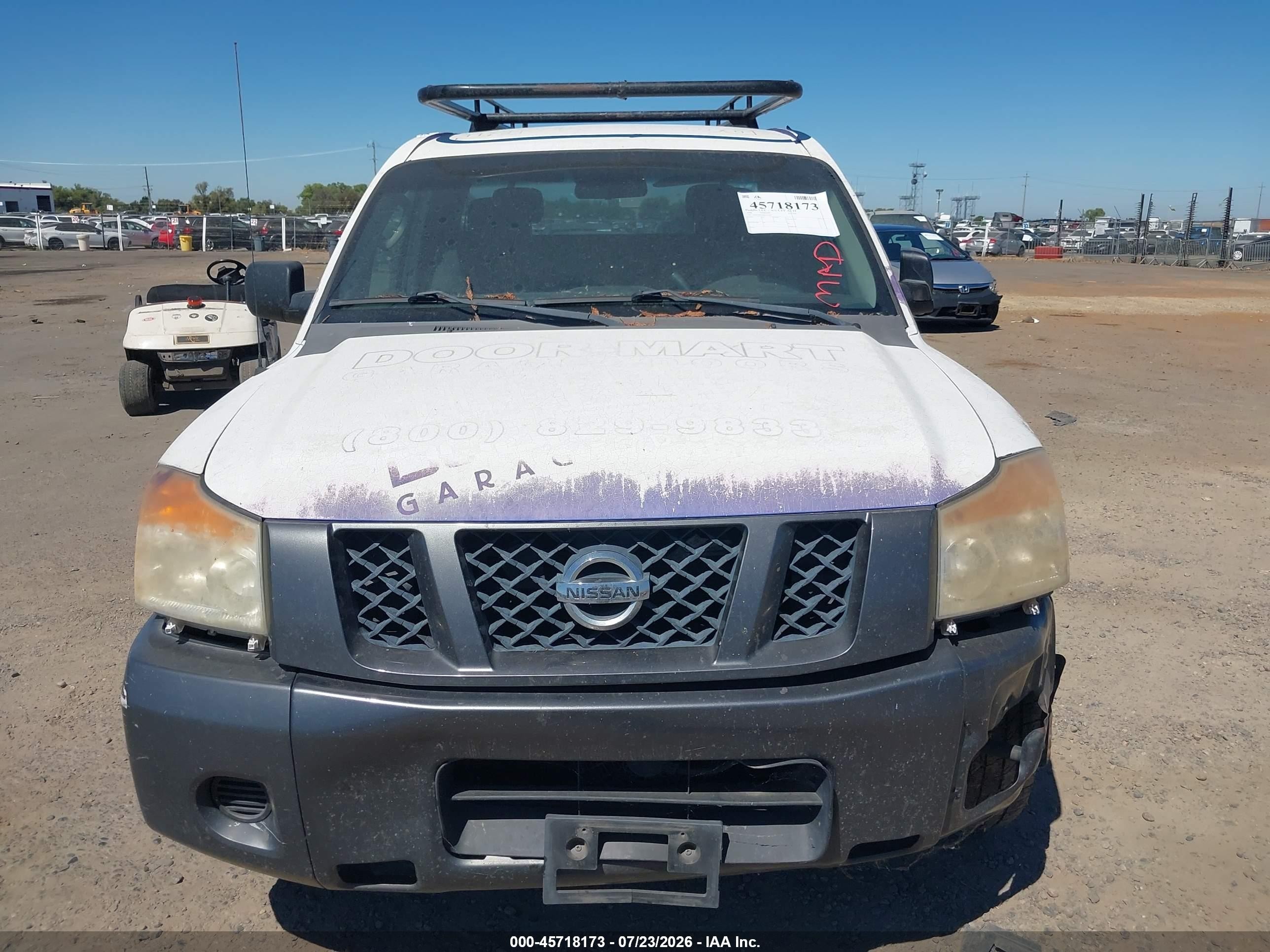 2008 Nissan Titan Xe White vin: 1N6AA06E48N325699