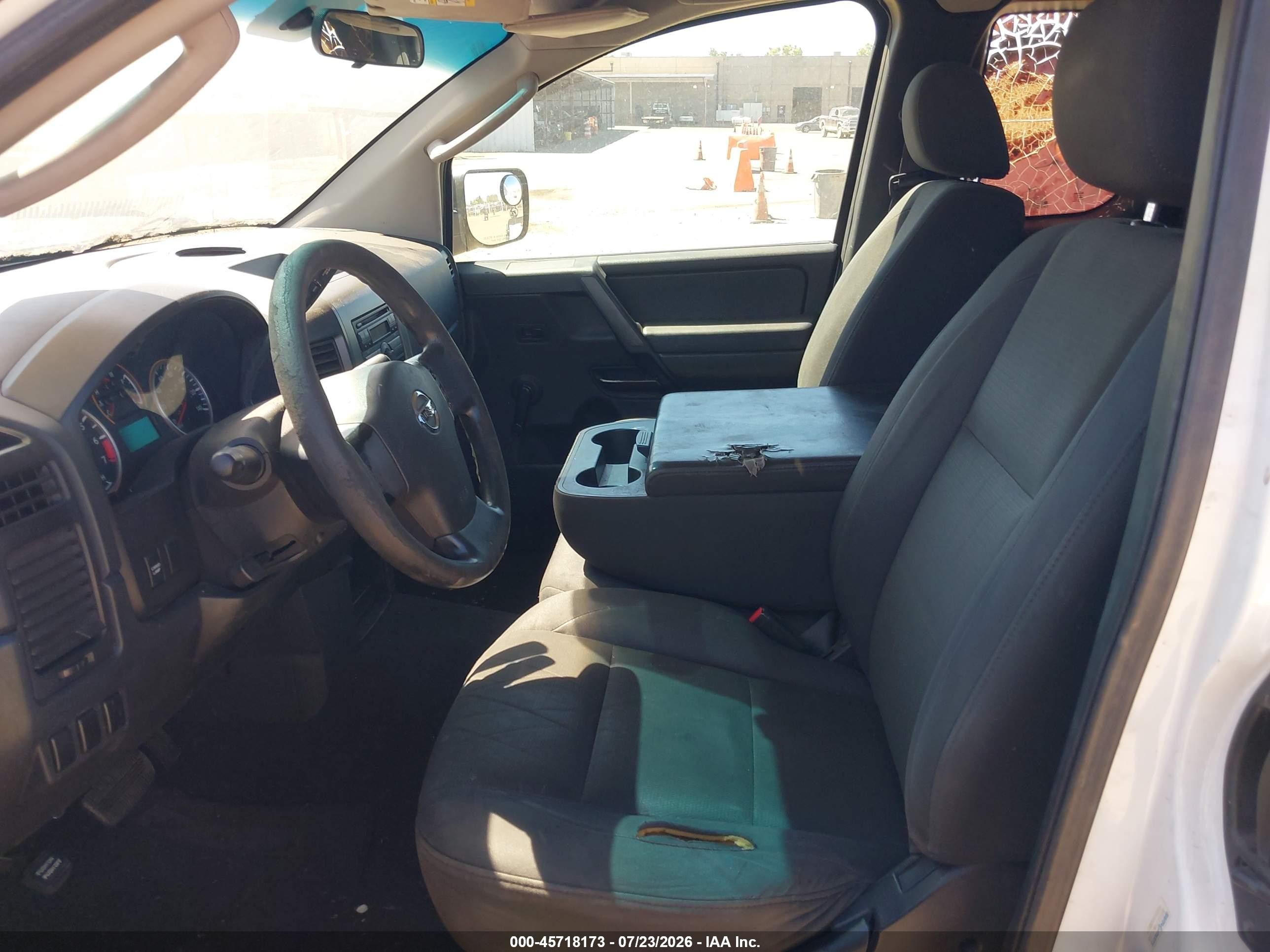 2008 Nissan Titan Xe White vin: 1N6AA06E48N325699