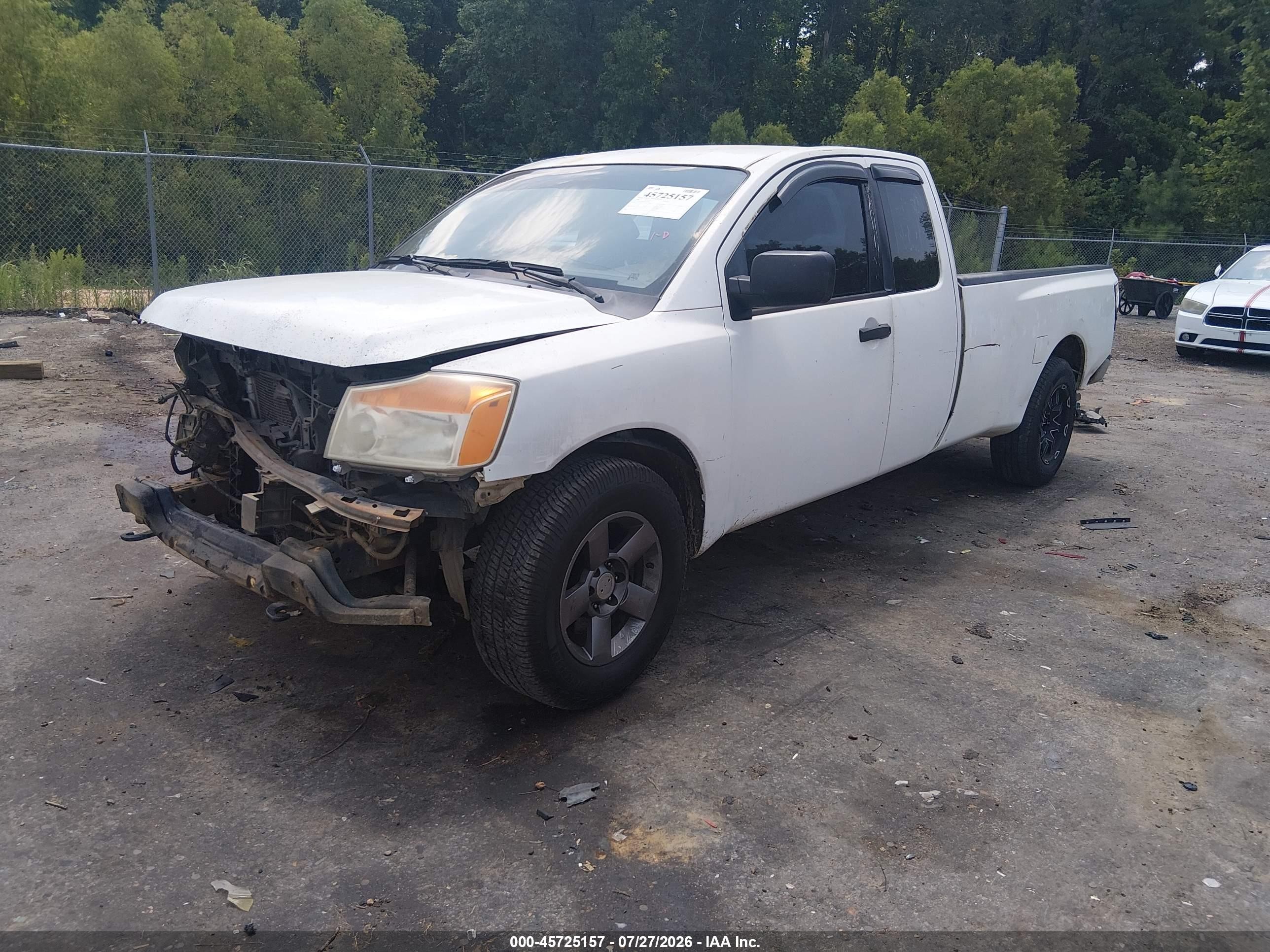 2008 Nissan Titan Xe White vin: 1N6AA06E88N320103