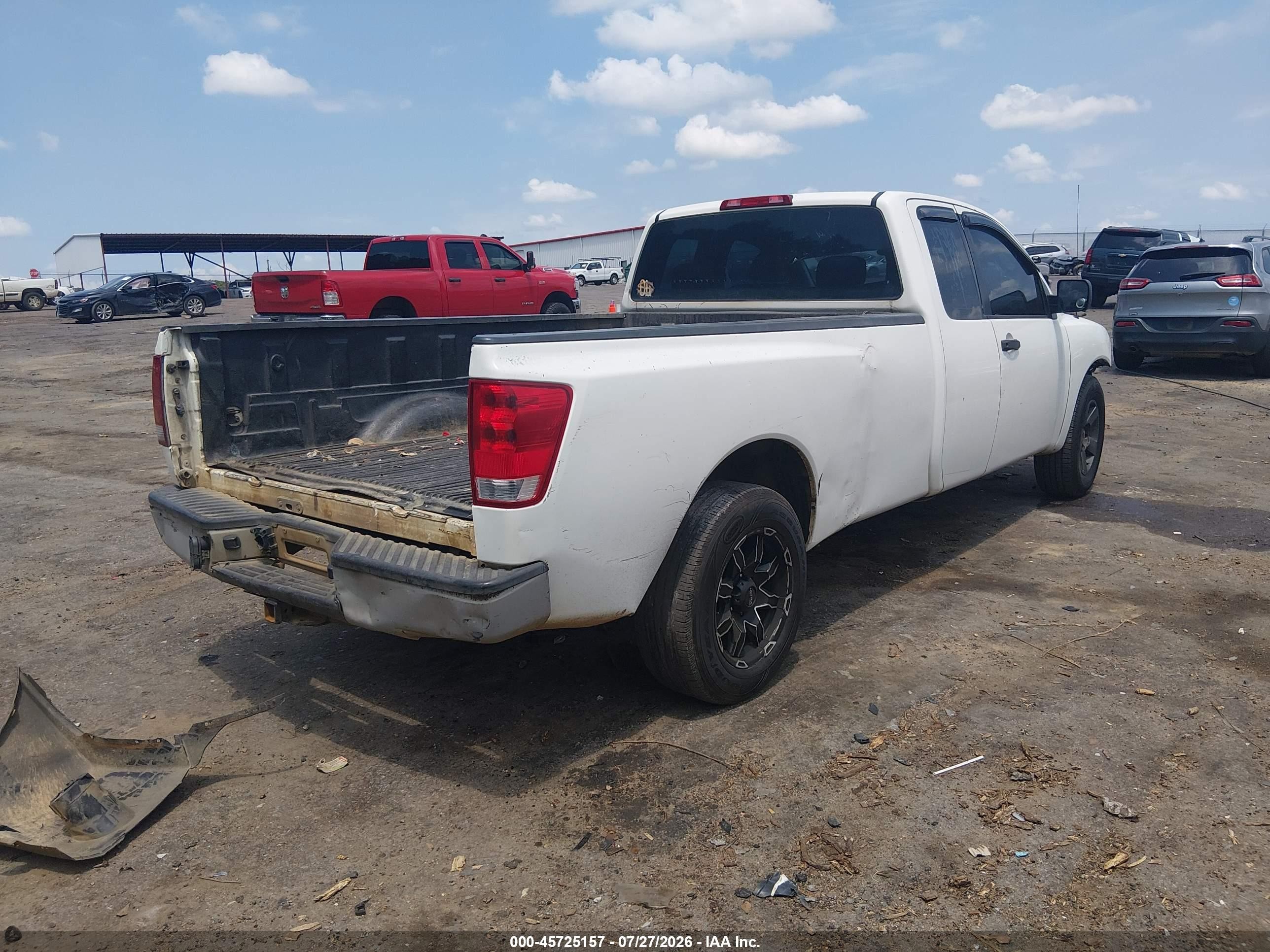 2008 Nissan Titan Xe White vin: 1N6AA06E88N320103