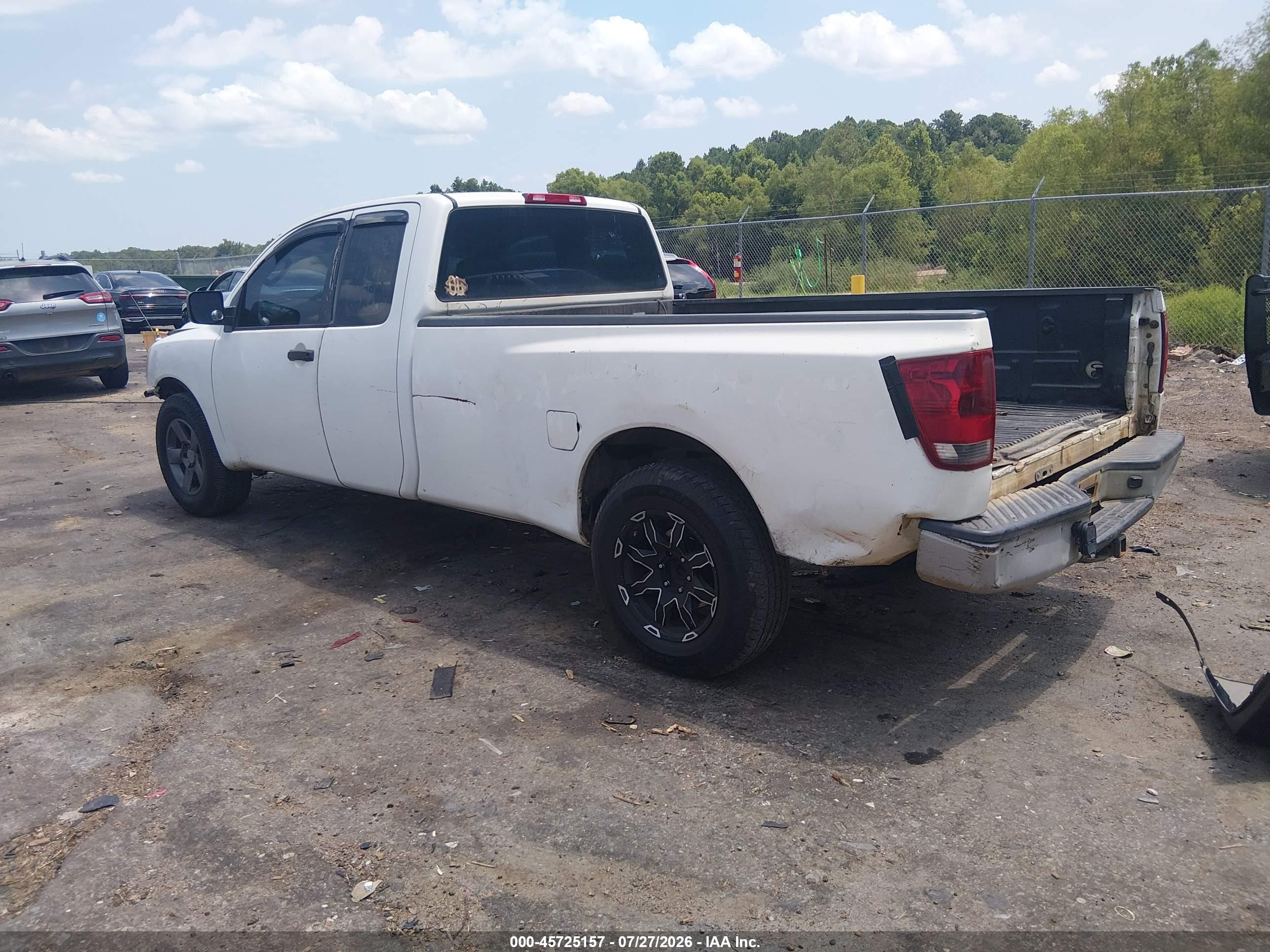 2008 Nissan Titan Xe White vin: 1N6AA06E88N320103